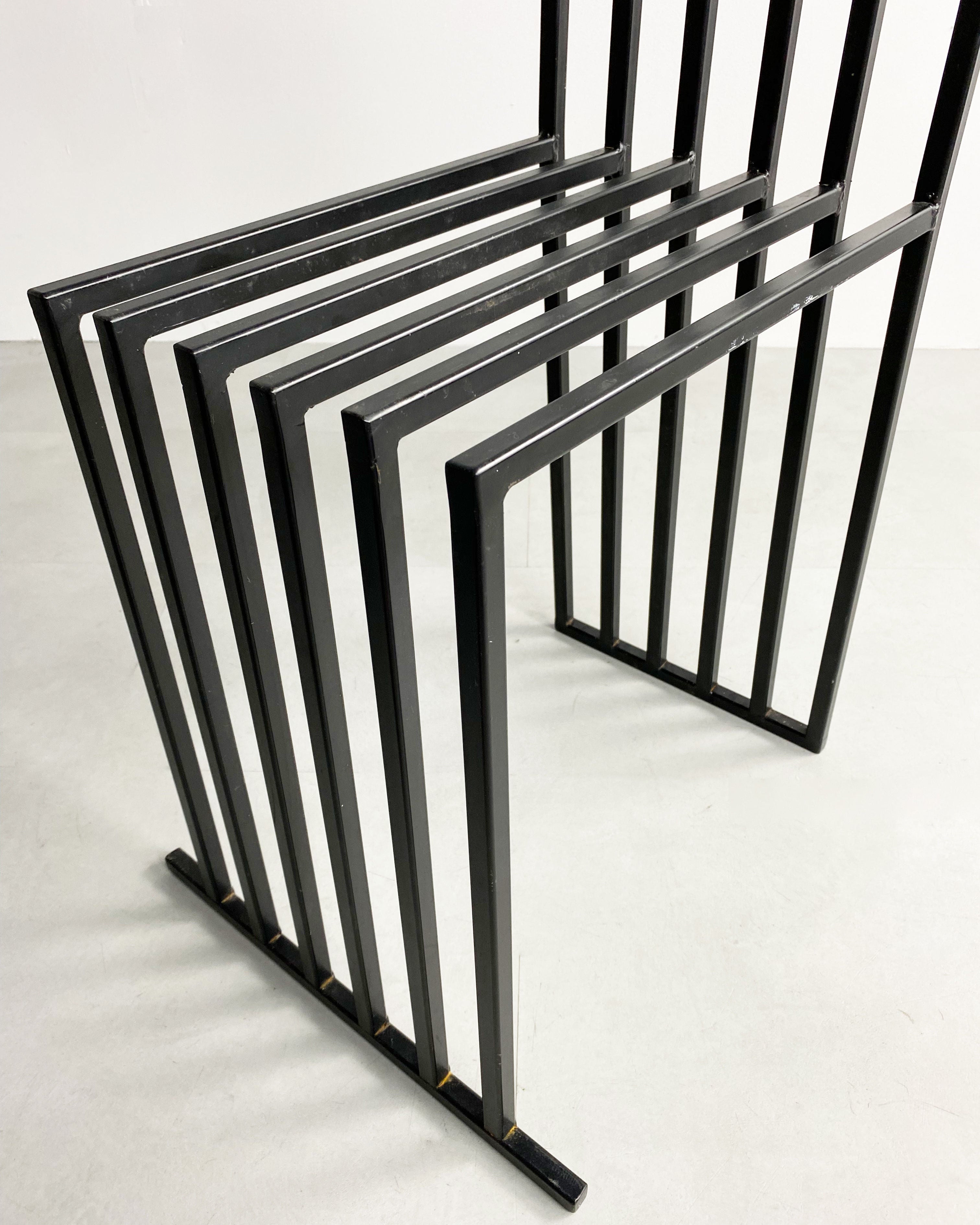 Postmodern Metalwork Throne Chair
