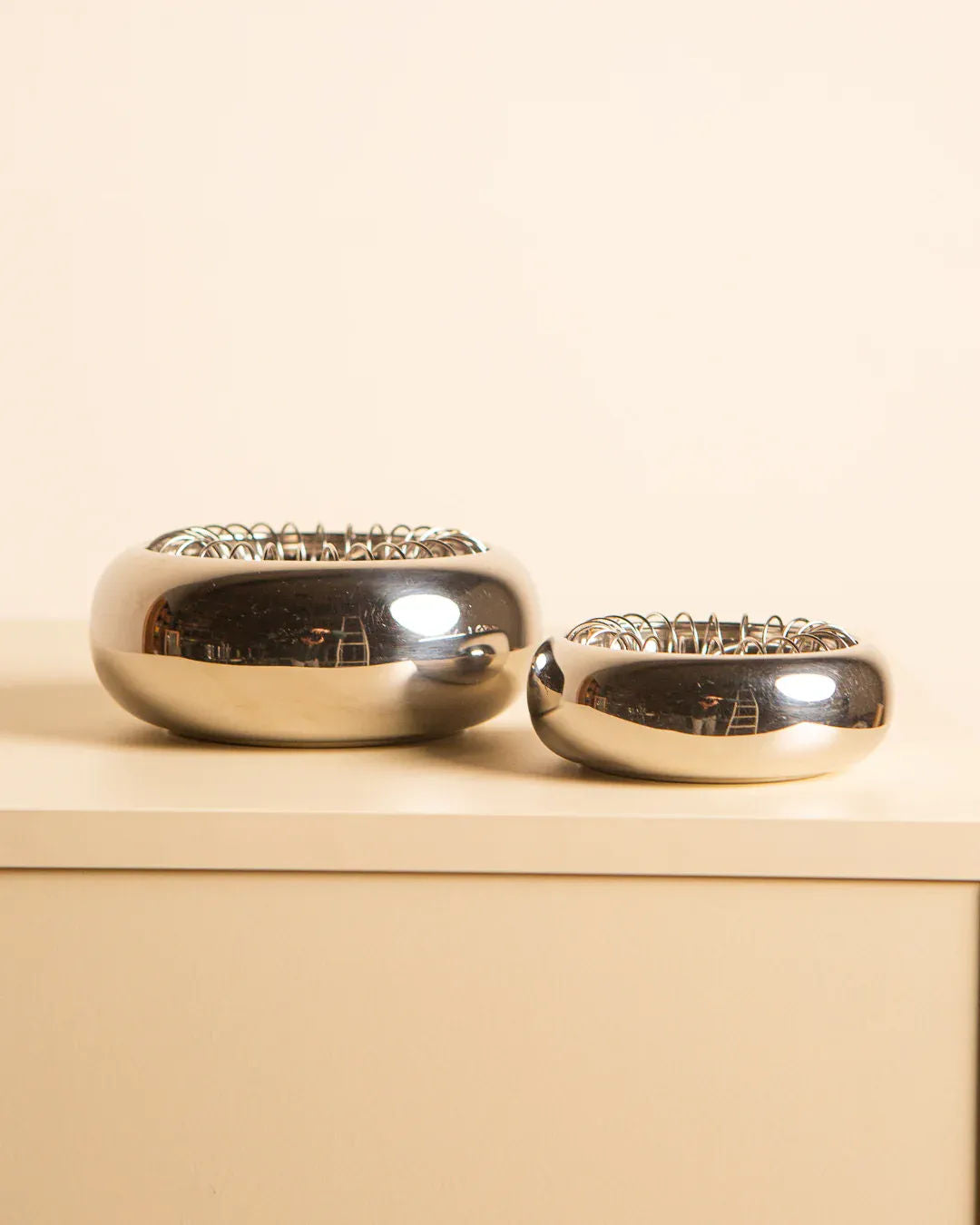 Vintage Pair of Spirale Ashtrays by Achille | The Oblist