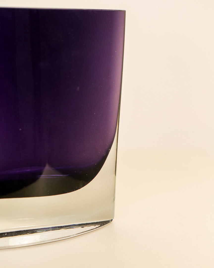 Violet Murano Glass Vase 80's