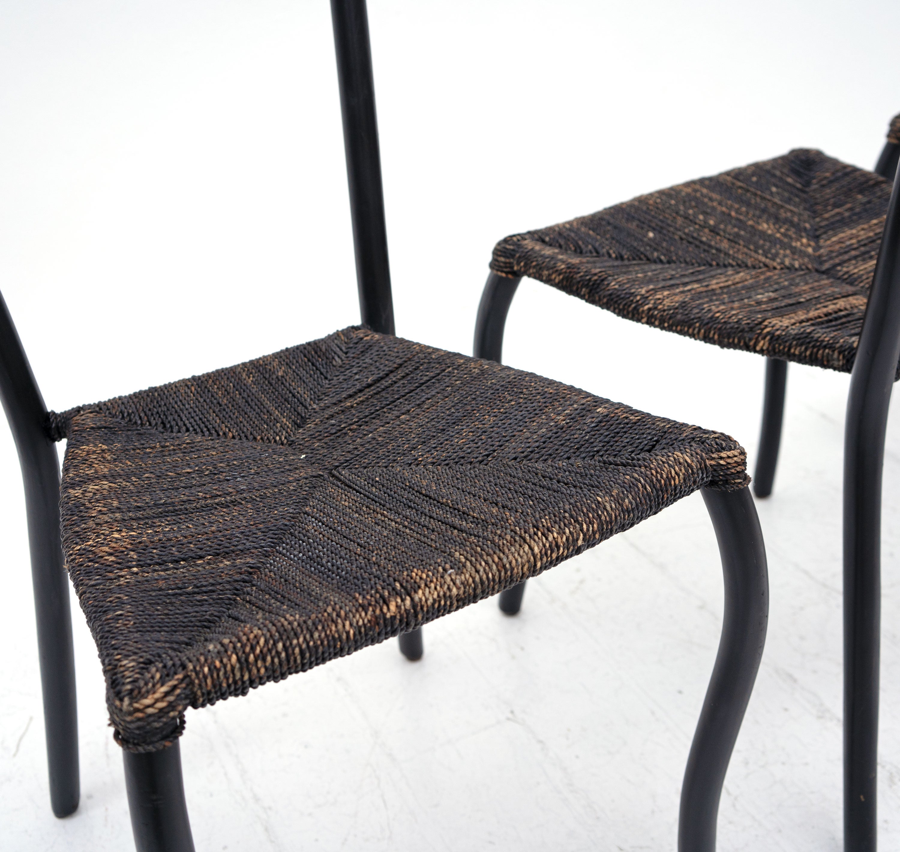 Black Manila Dining Chairs by Val Padilla for Conran 1980s