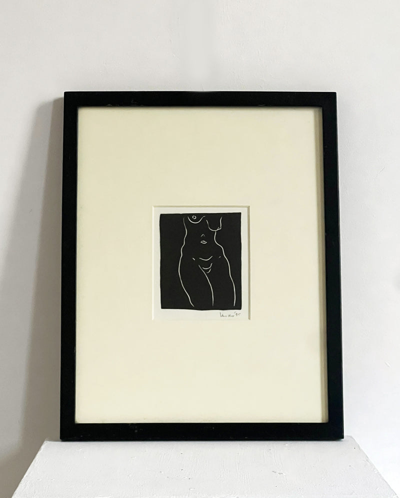 Matteo Adinolfi minimalist line drawing print of female figure