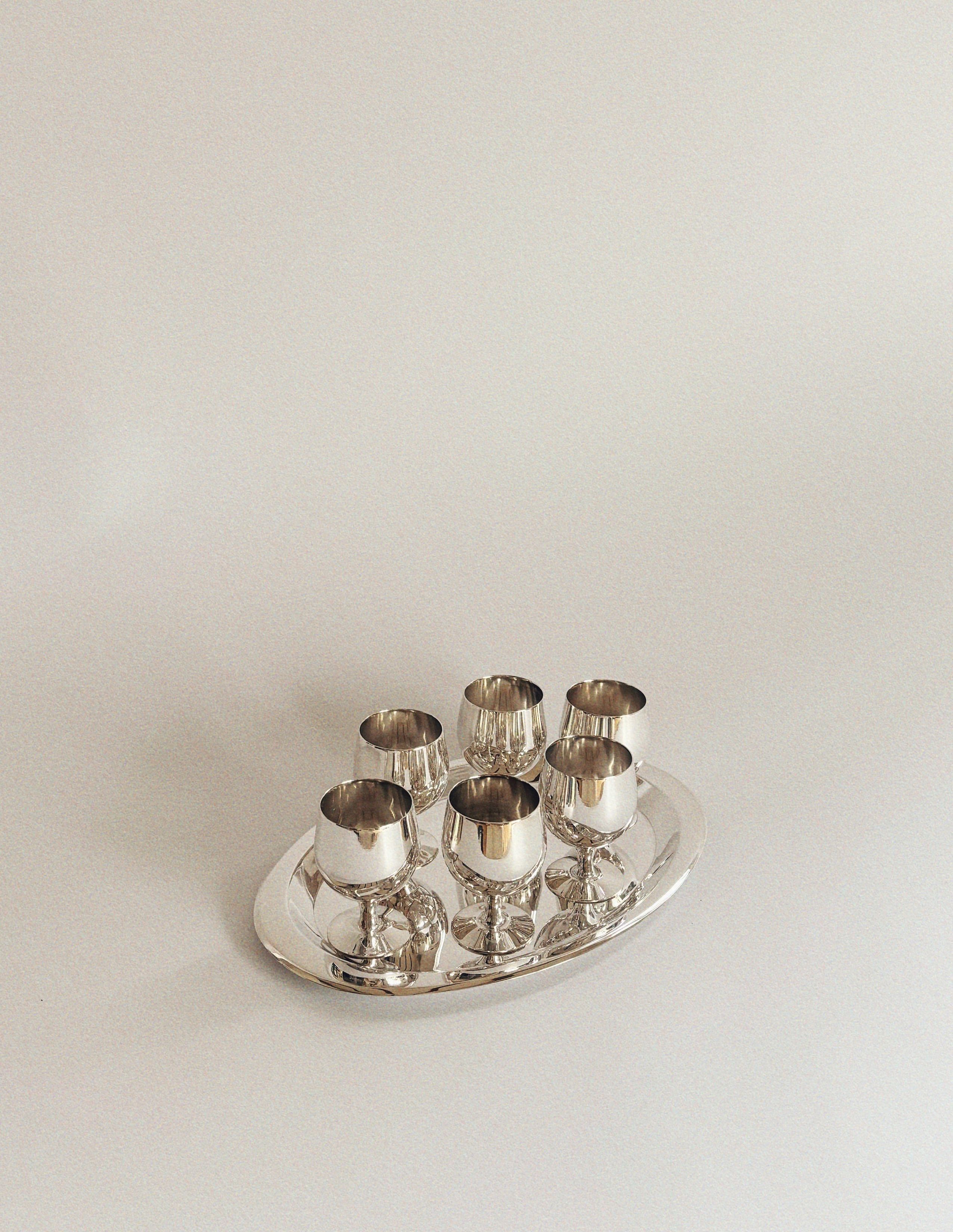 カクテルサーバー シルバー Silver Plated 70's Liquor Server by Huerto | The Oblist
