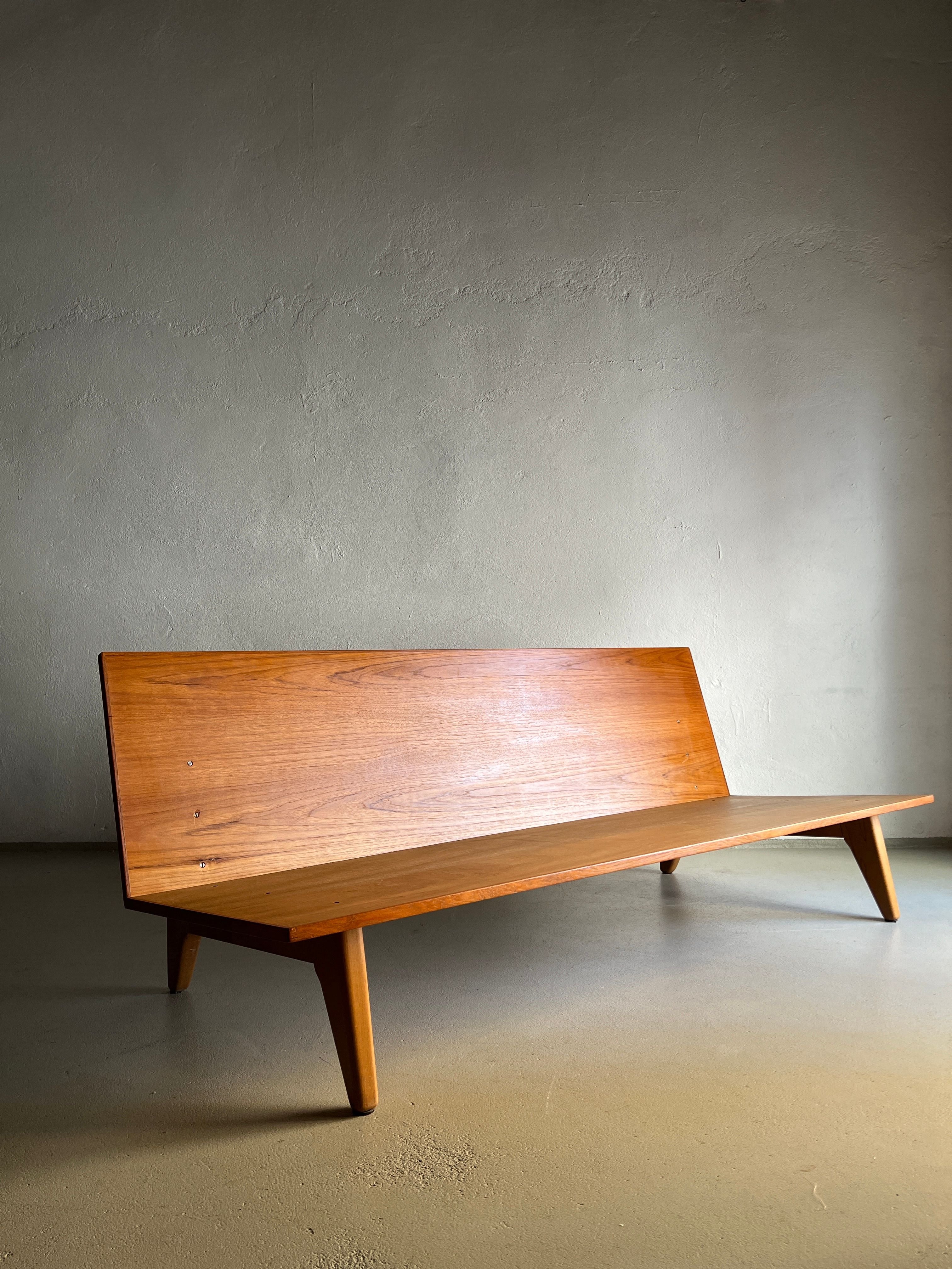 Teak Daybed Sofa Gustaf Hiort Af Ornäs Finland 1950s