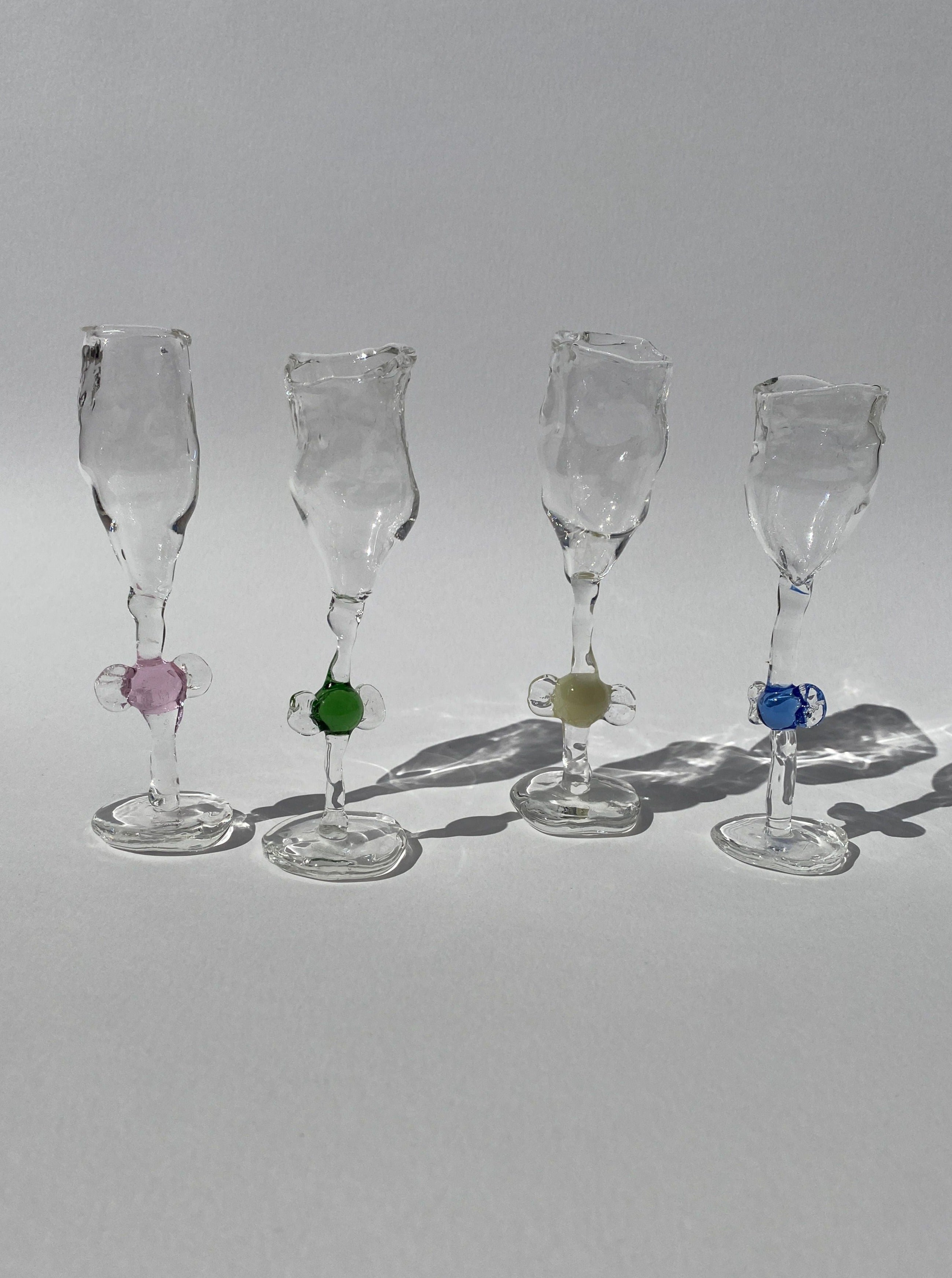 Set of 6 'Candy' Mix Shot Glasses in assorted bright colors