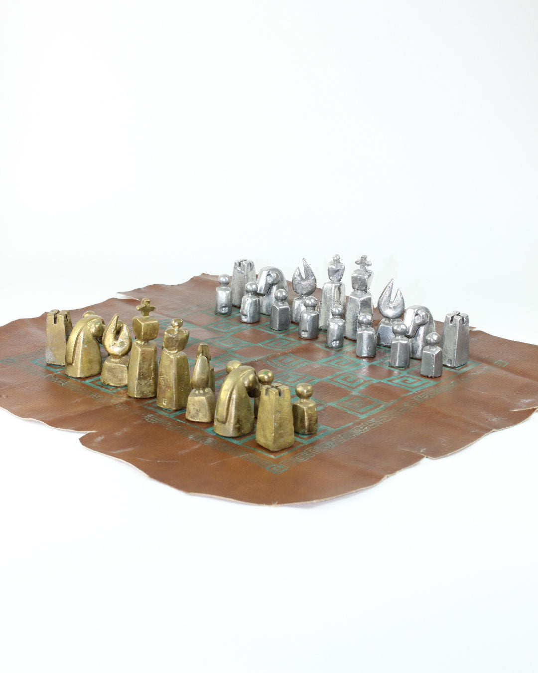 Brutalist Chess Set by David Marshall 1970s