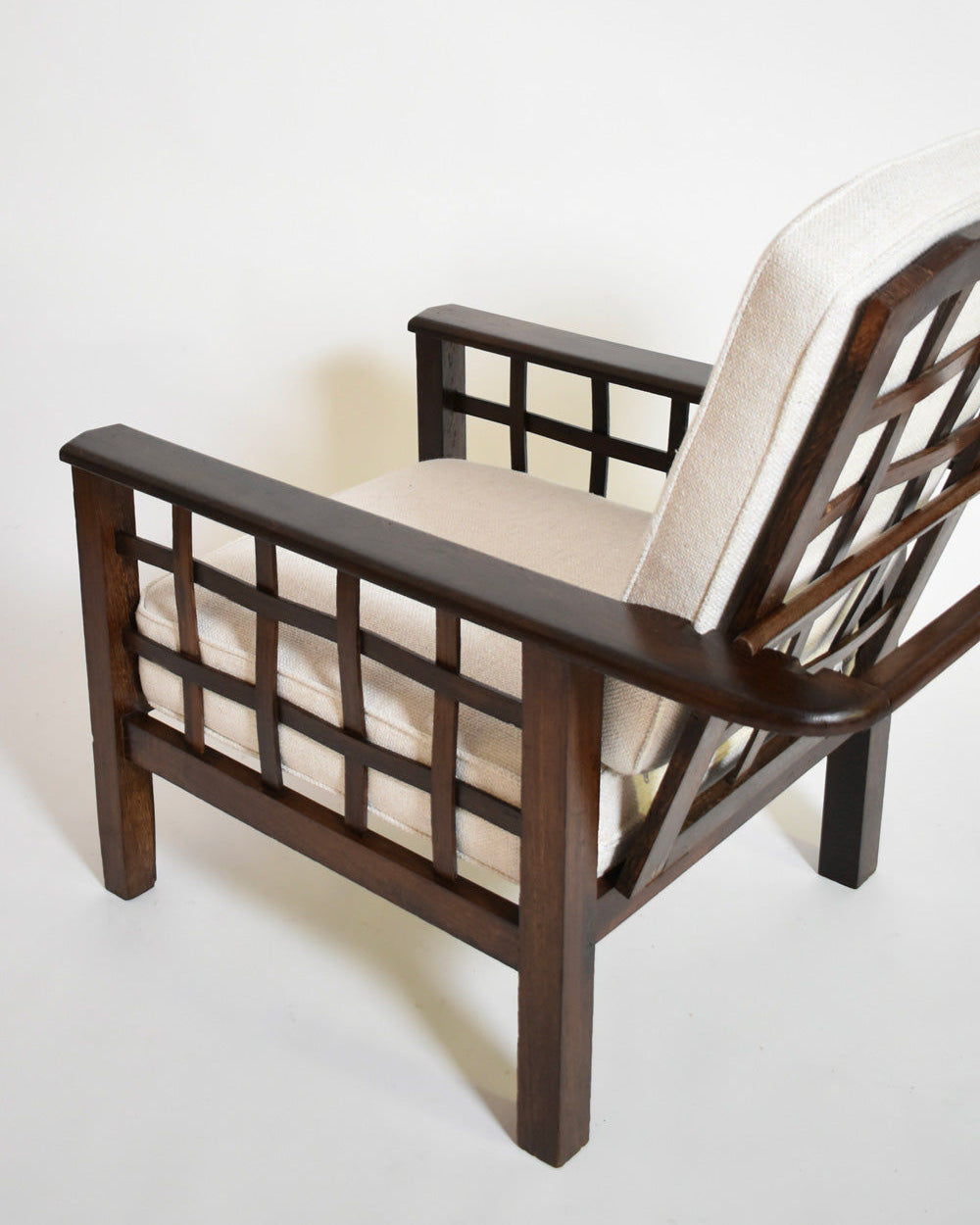 Pair of Francis Jourdain Style Reclinable Armchairs, 1930s.