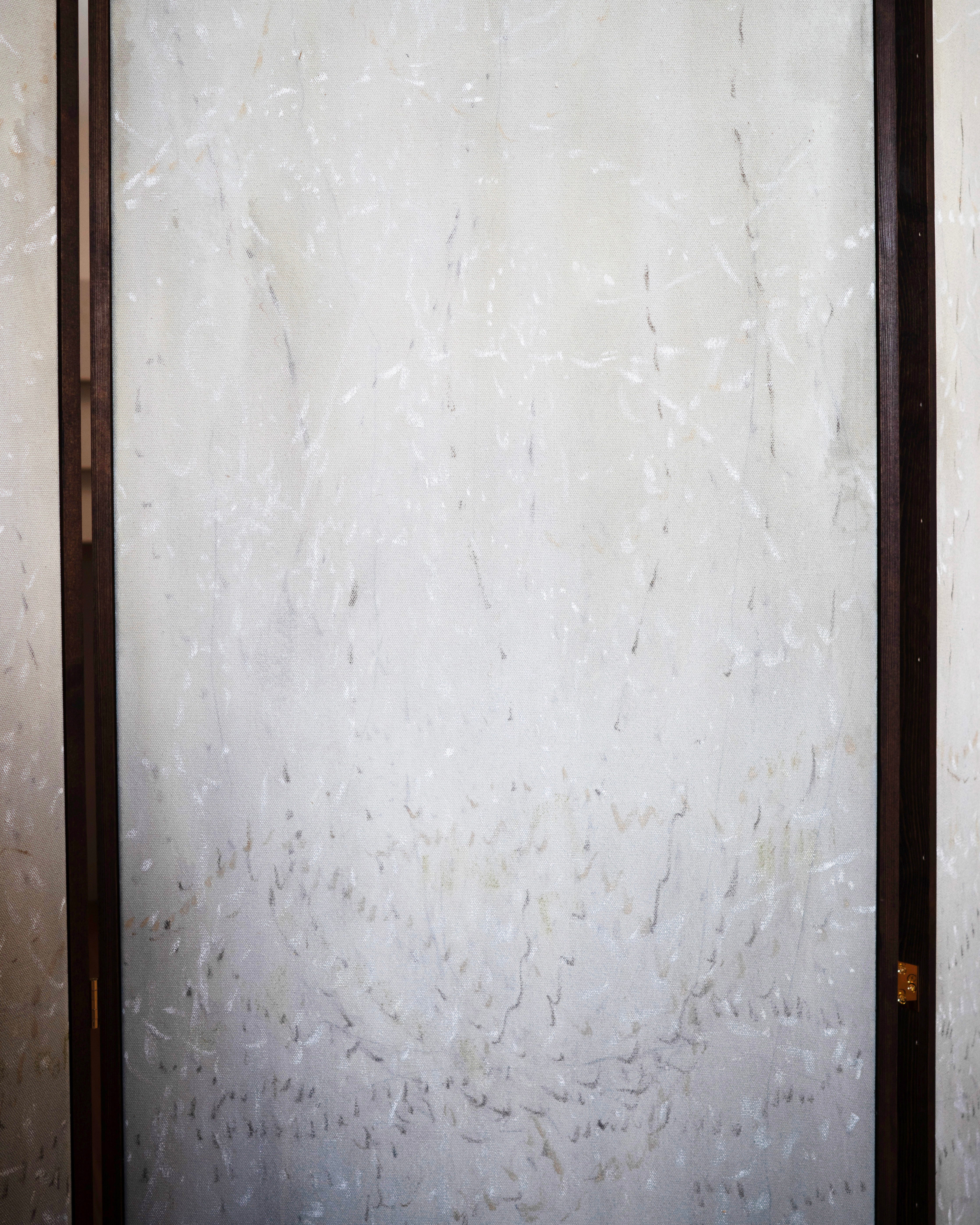 Panel Screen - 'Snow in Kyoto Forrest'