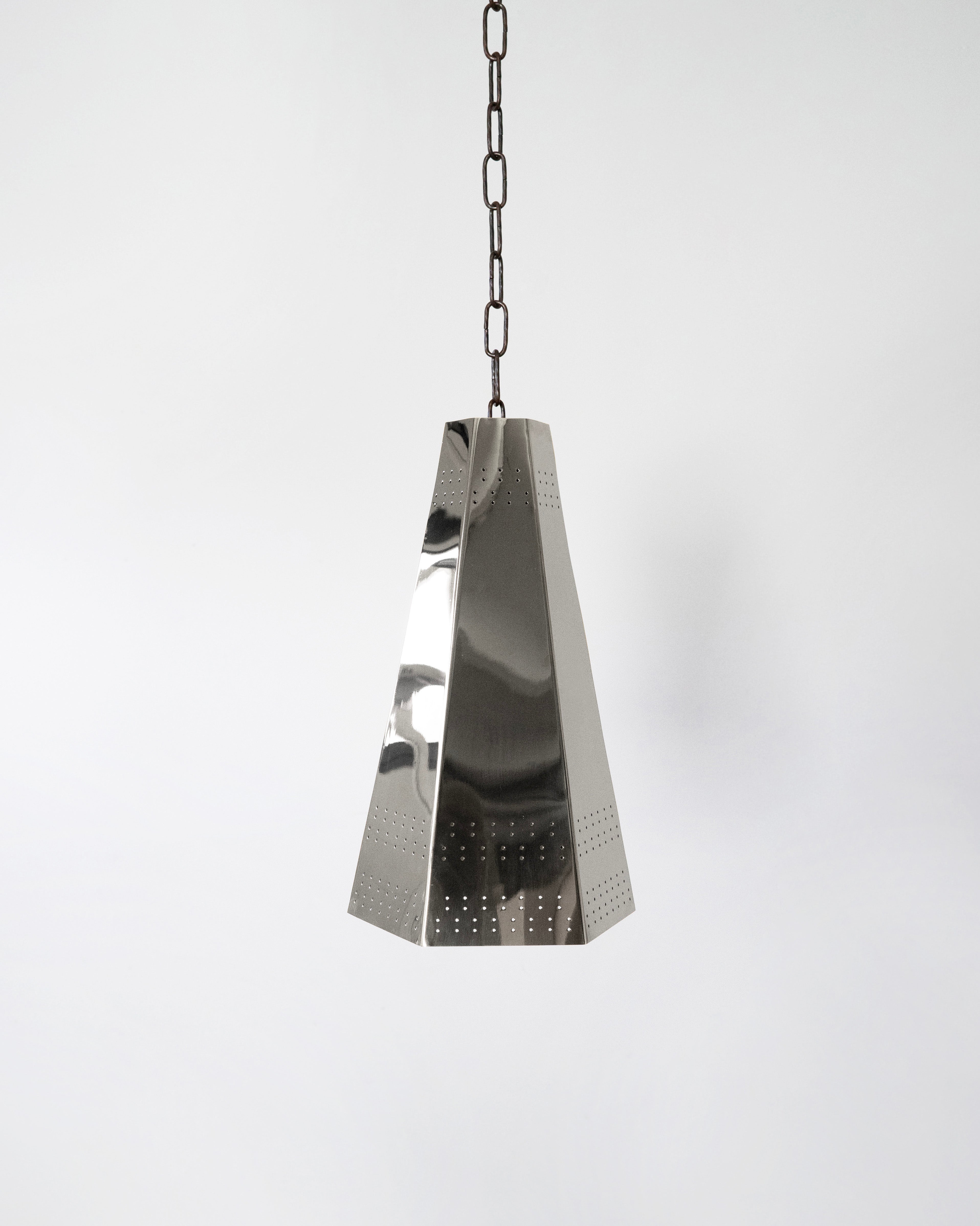 Bowie Ceiling Lamp - Polished Steel