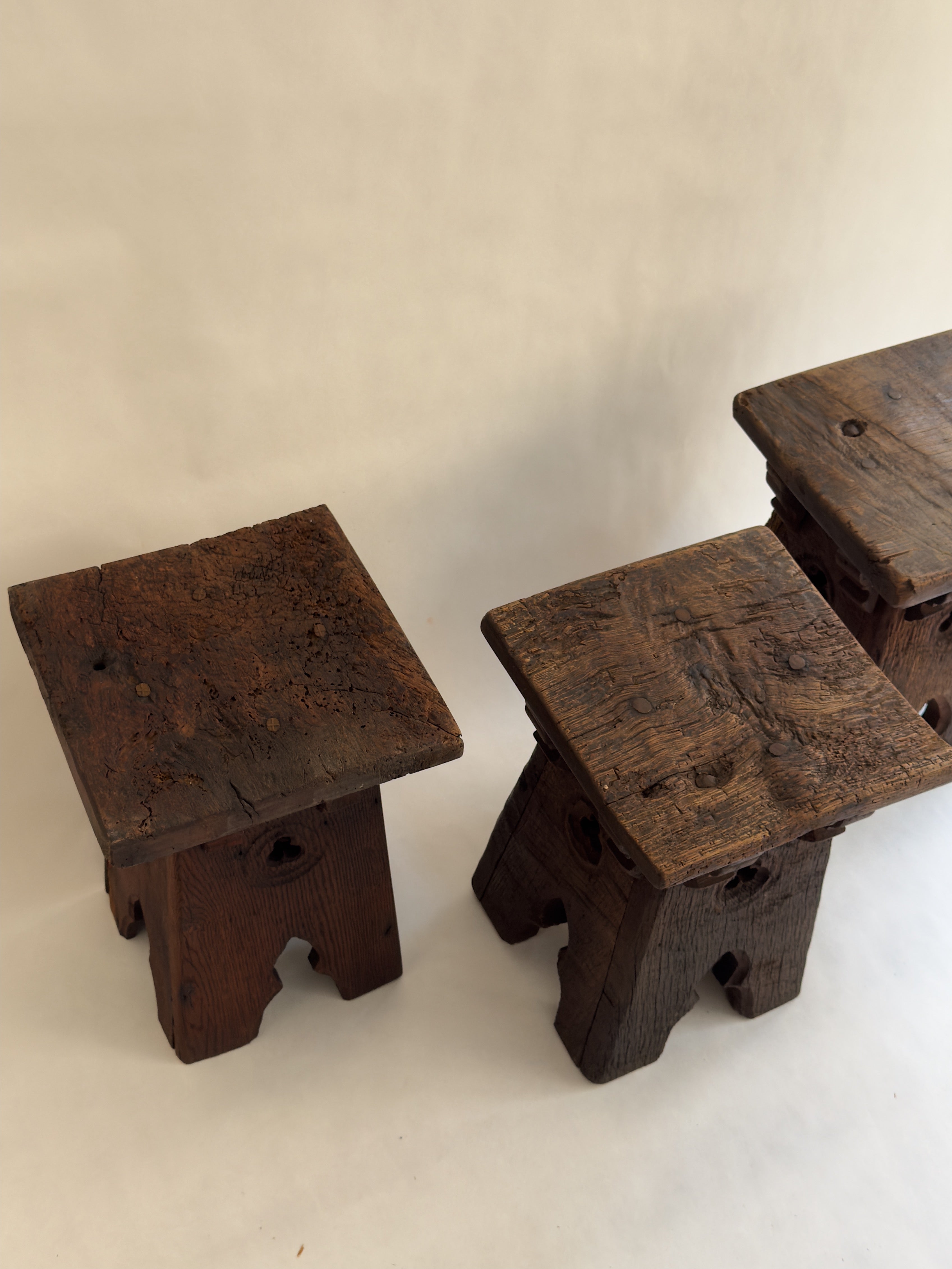 Trio of Neo-Gothic Stools