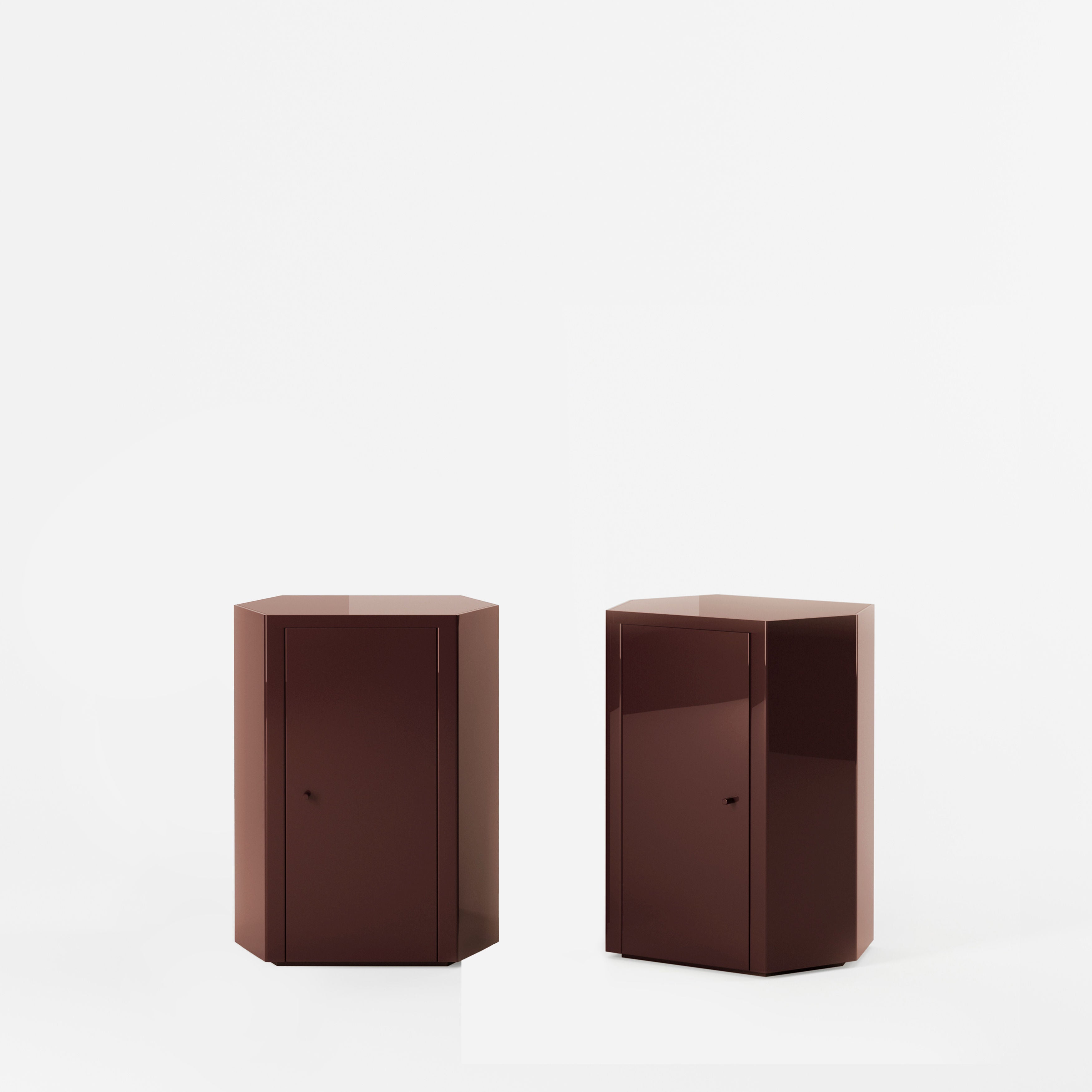 Pair of Park Nightstand in Lacquer