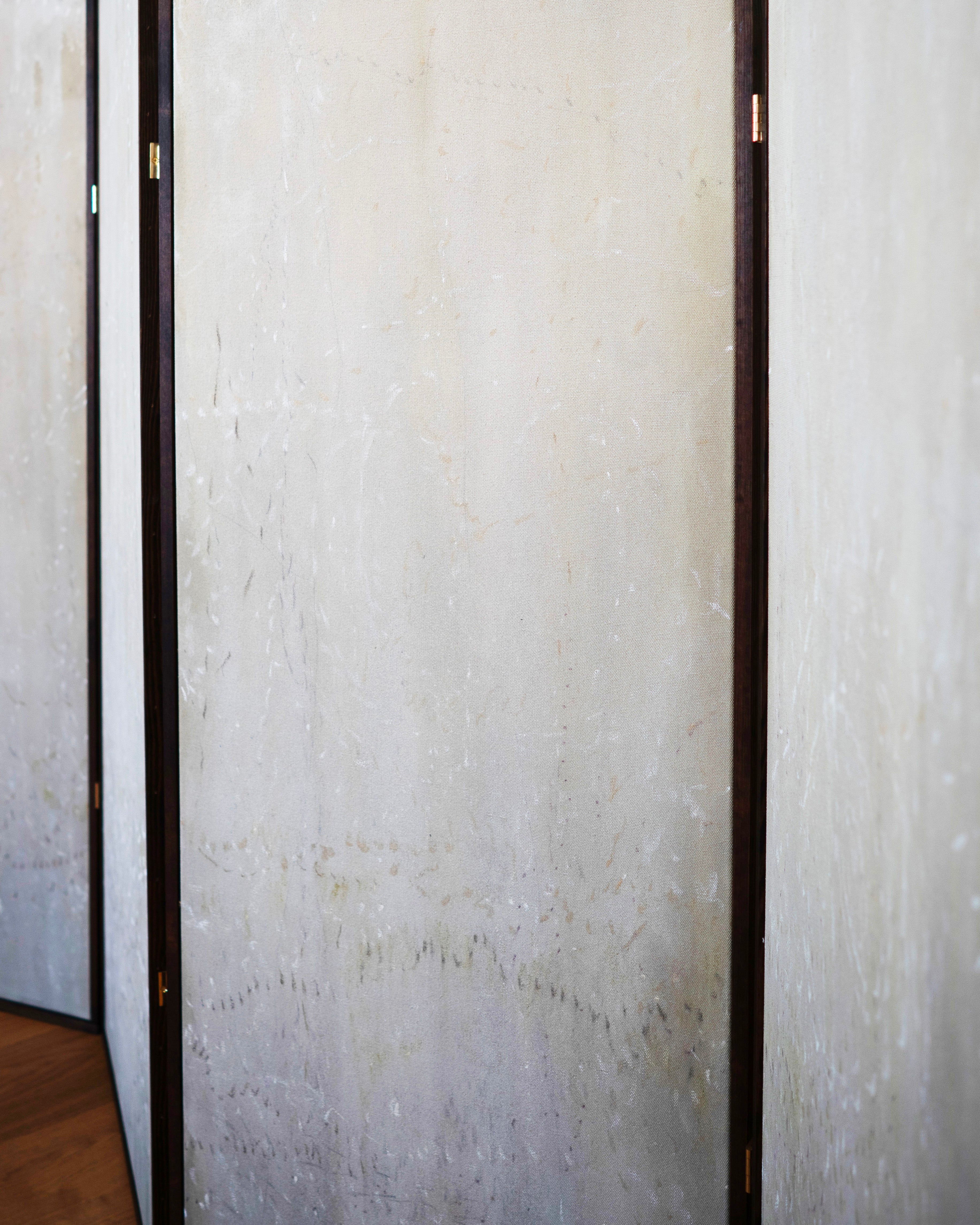 Panel Screen - 'Snow in Kyoto Forrest'