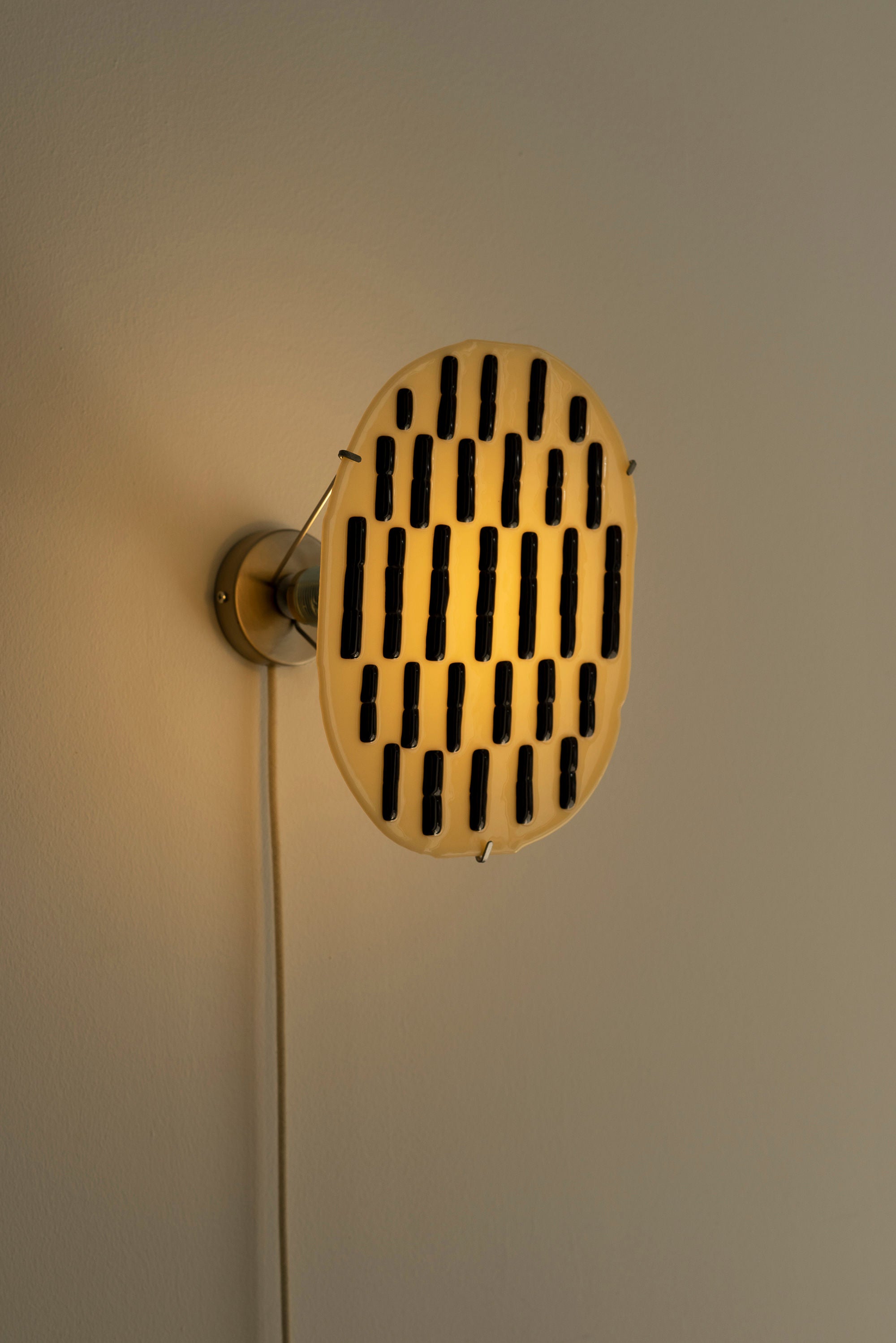 Lampe Murale à Damier Beige