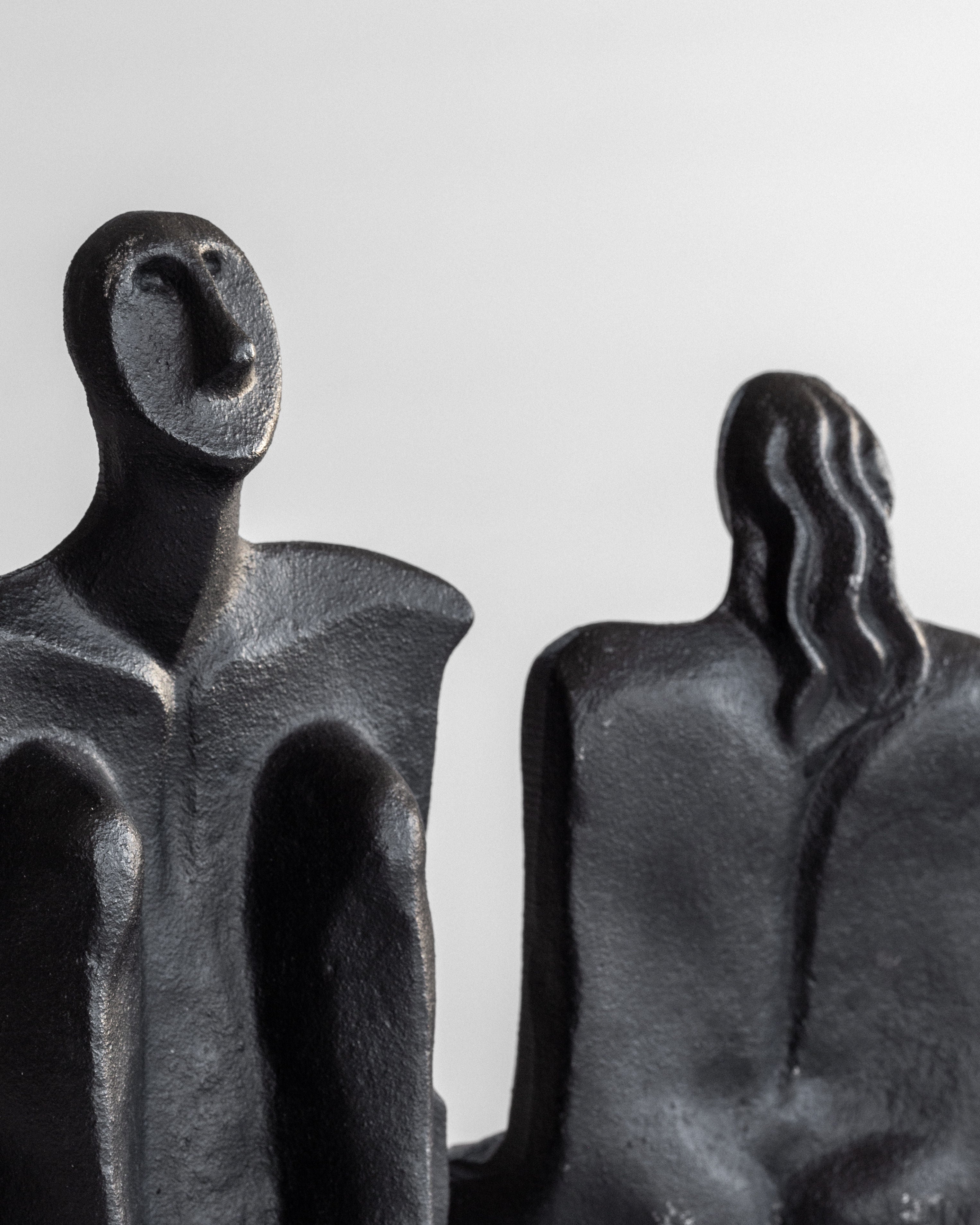 Male and Female Sculptures by Marita Norin