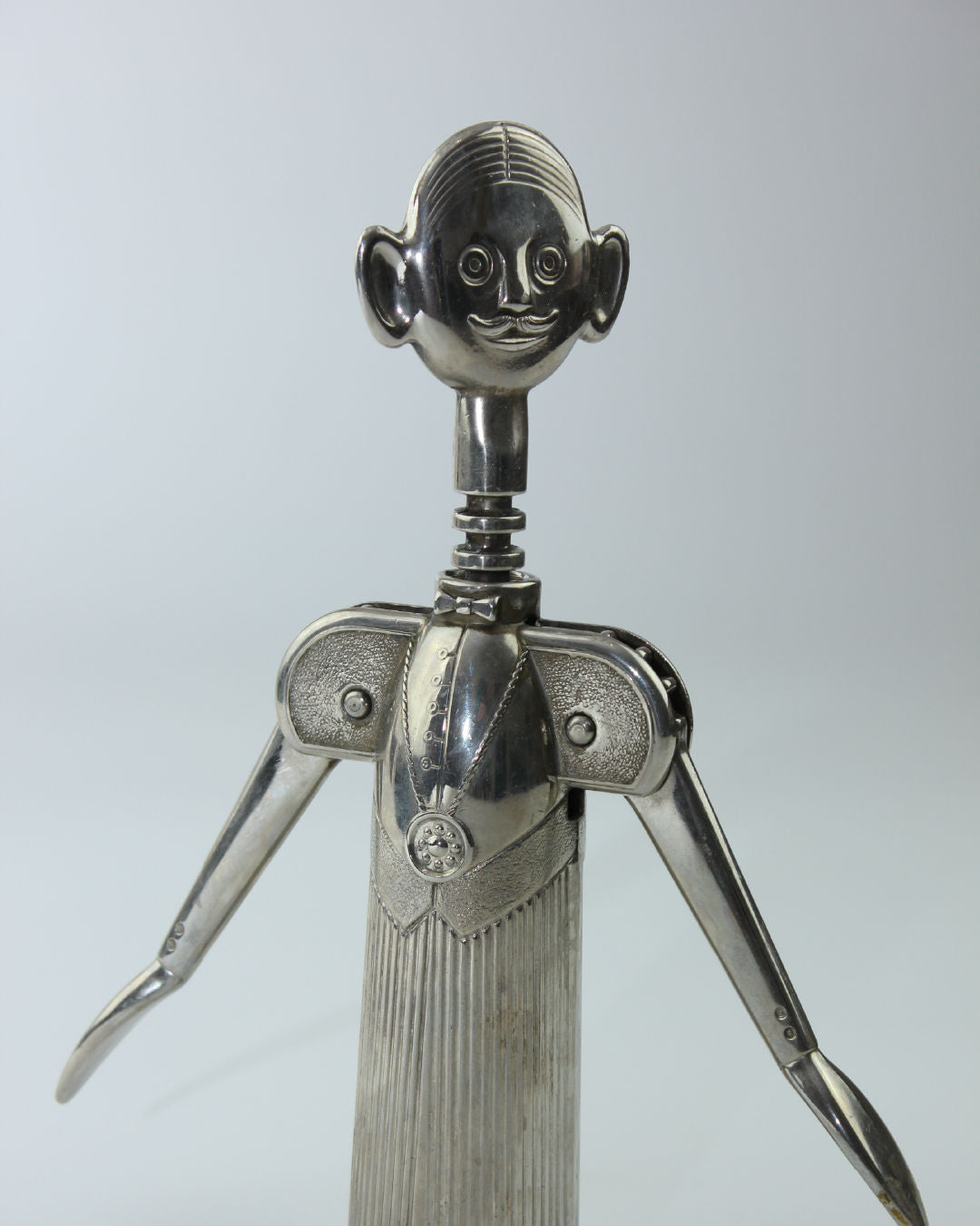 Silver Corkscrew by Aldo Columbo 1980s
