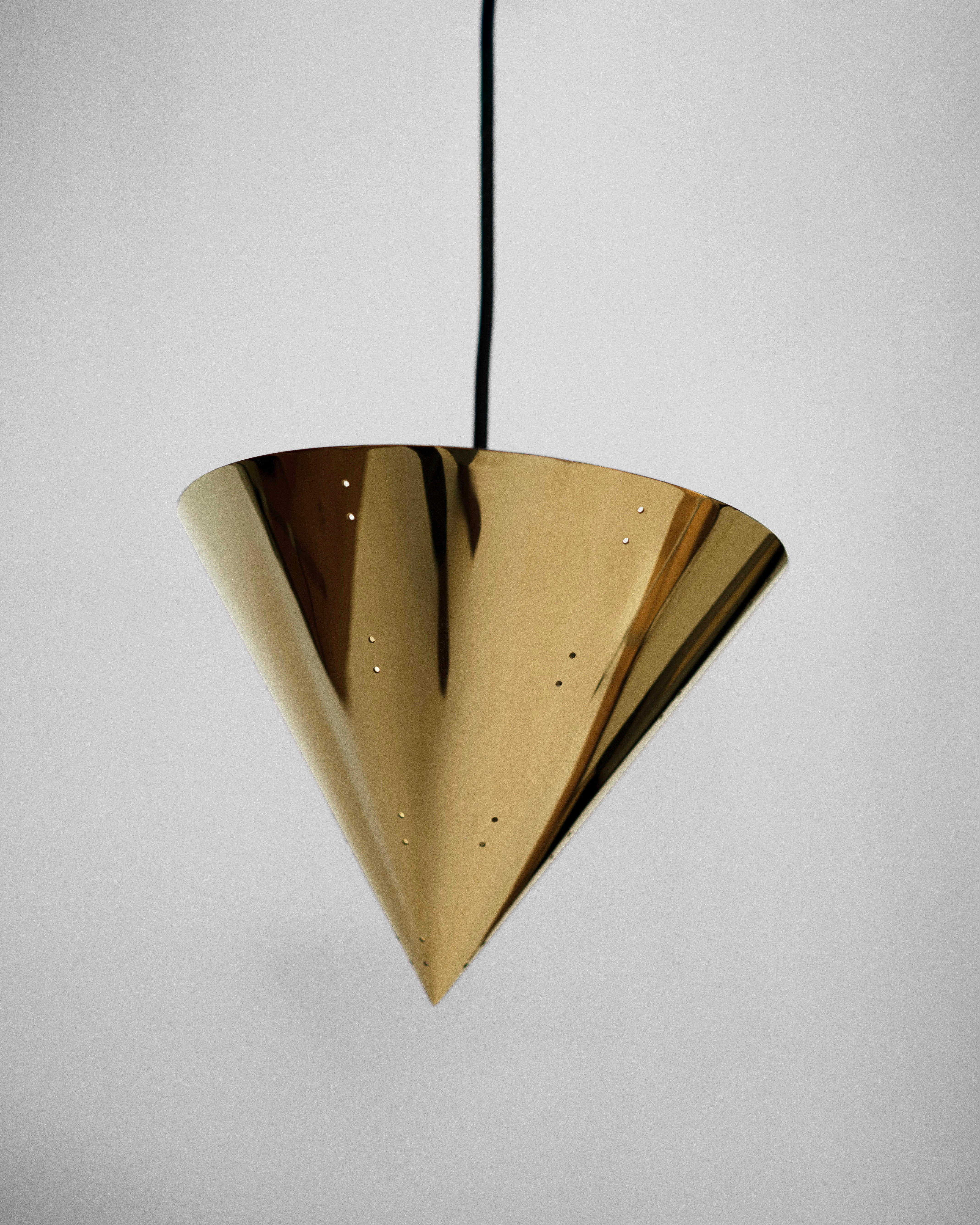 October Ceiling Lamp - Polished Brass