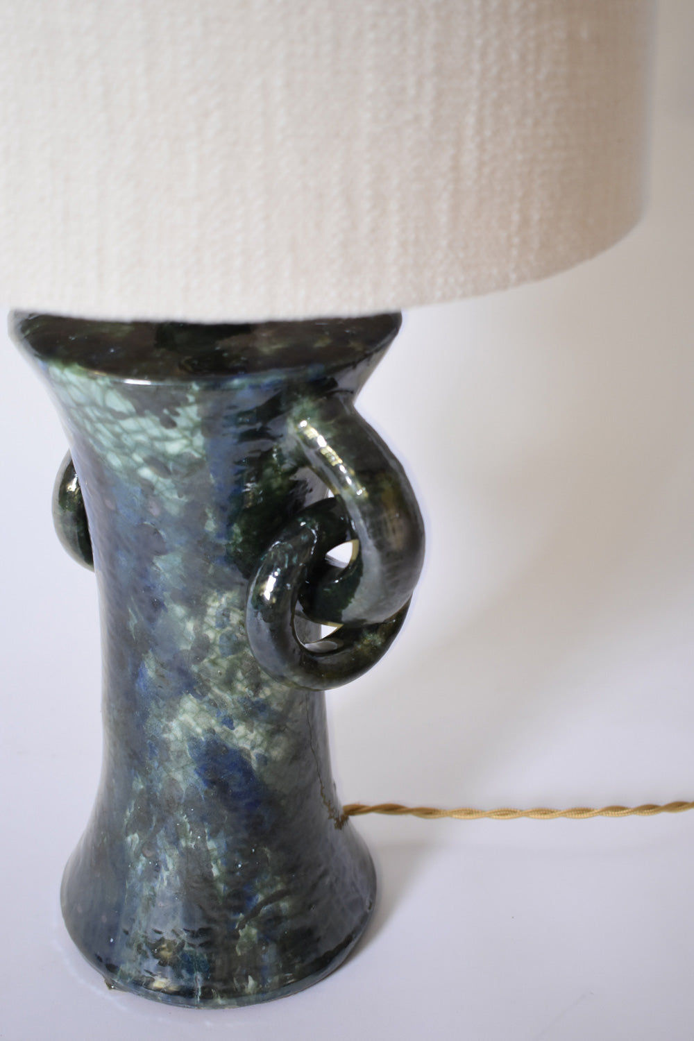 "Kasaï" Blue & Green Ceramic Lamp