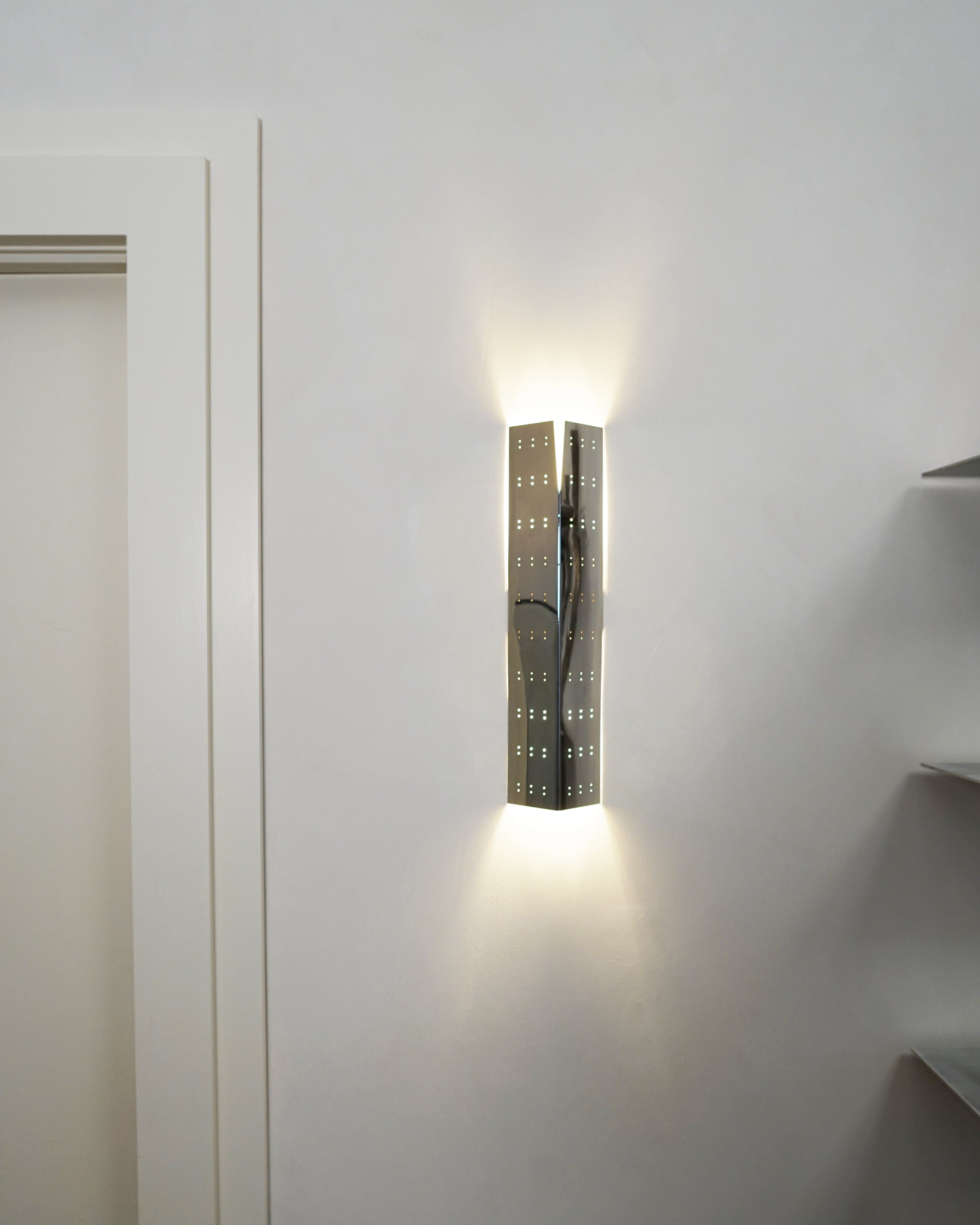 May Wall Lamp - Polished Steel