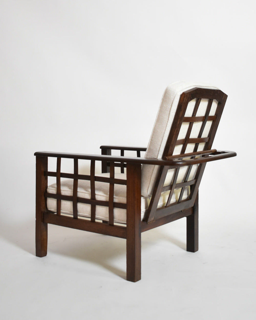 Pair of Francis Jourdain Style Reclinable Armchairs, 1930s.