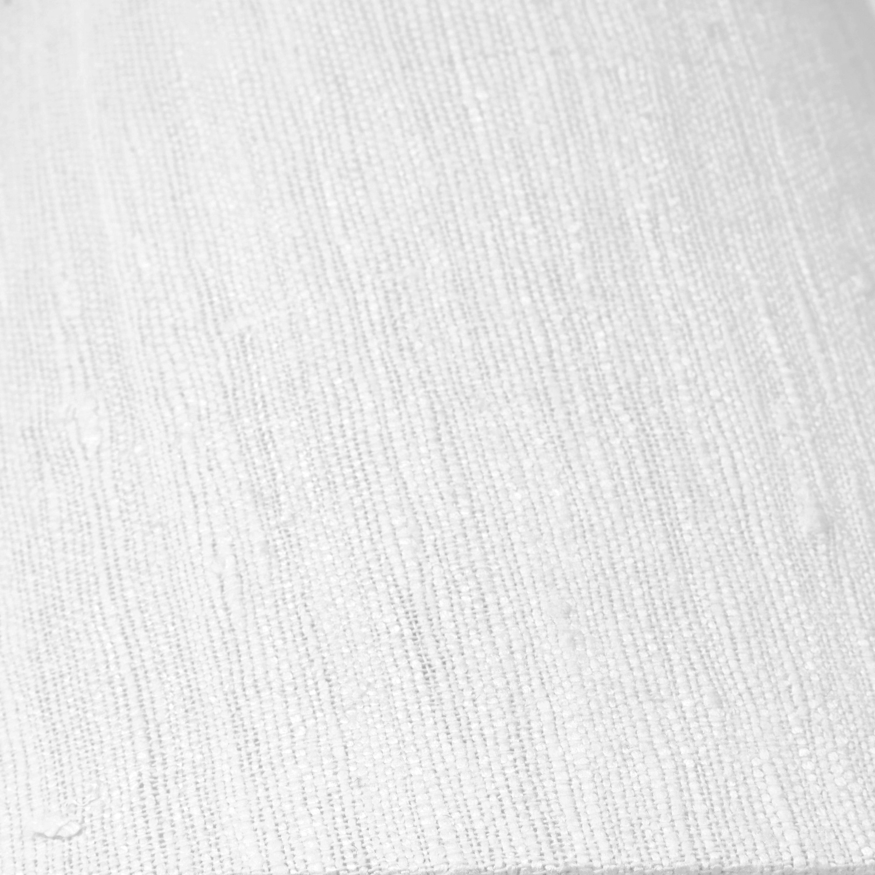 Close-up of the Arouca Table Light Red by Project 213A, featuring a white fabric lampshade with visible woven texture and subtle variations—ideal for adding artisanal style to your decor.