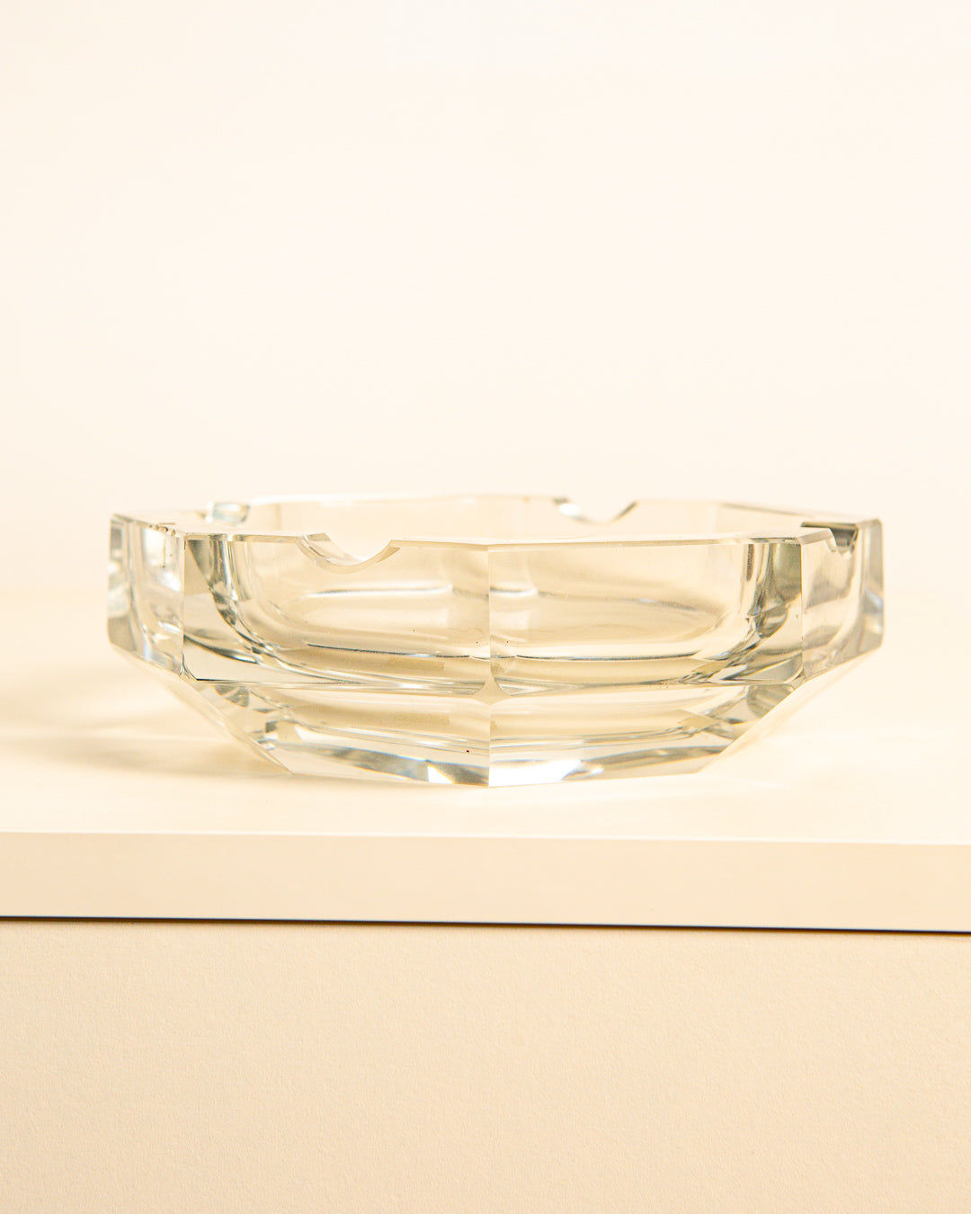 Octagonal Glass Ashtray from the '80s