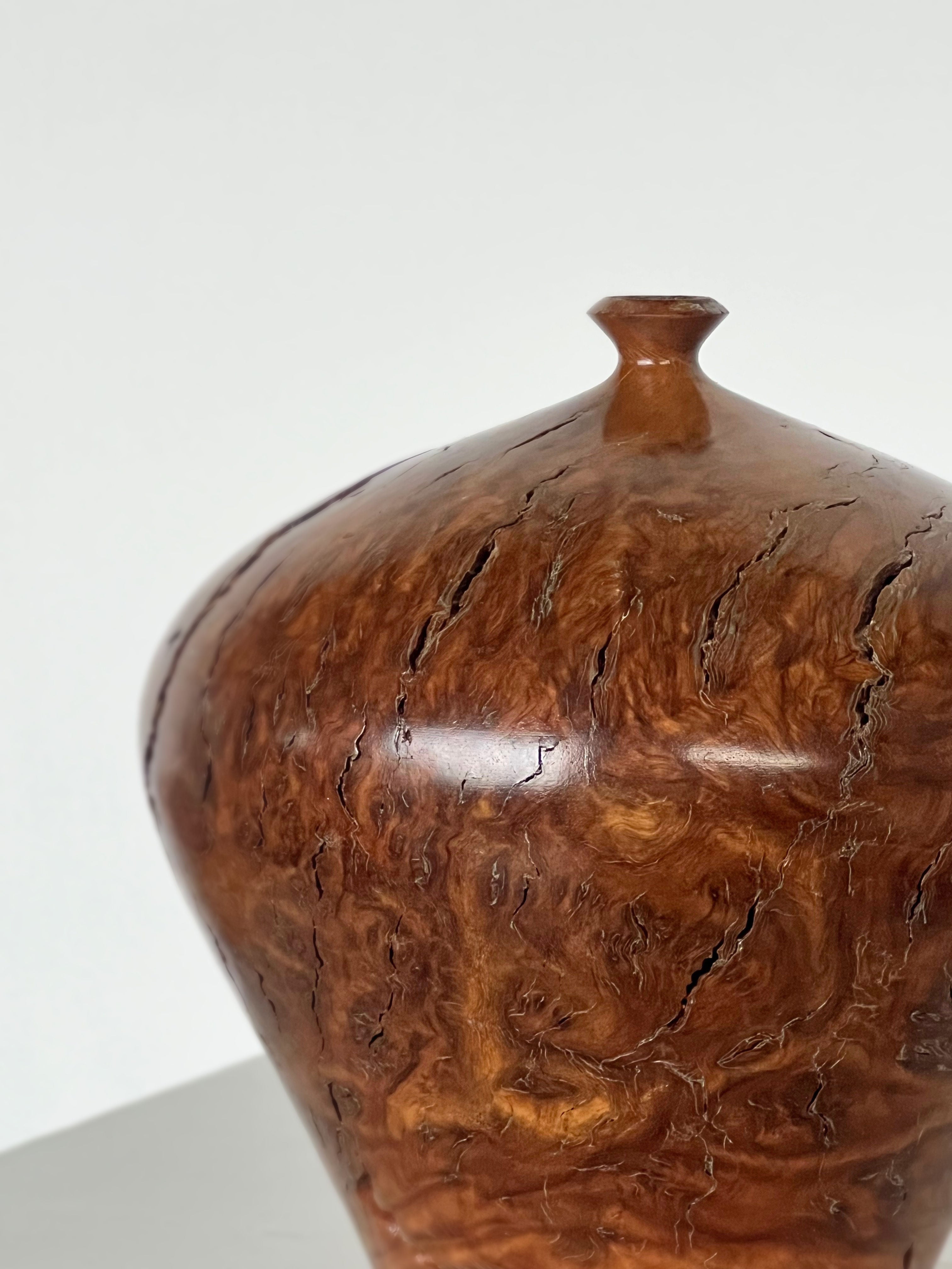 Australian Burl Wood Turned Vessel