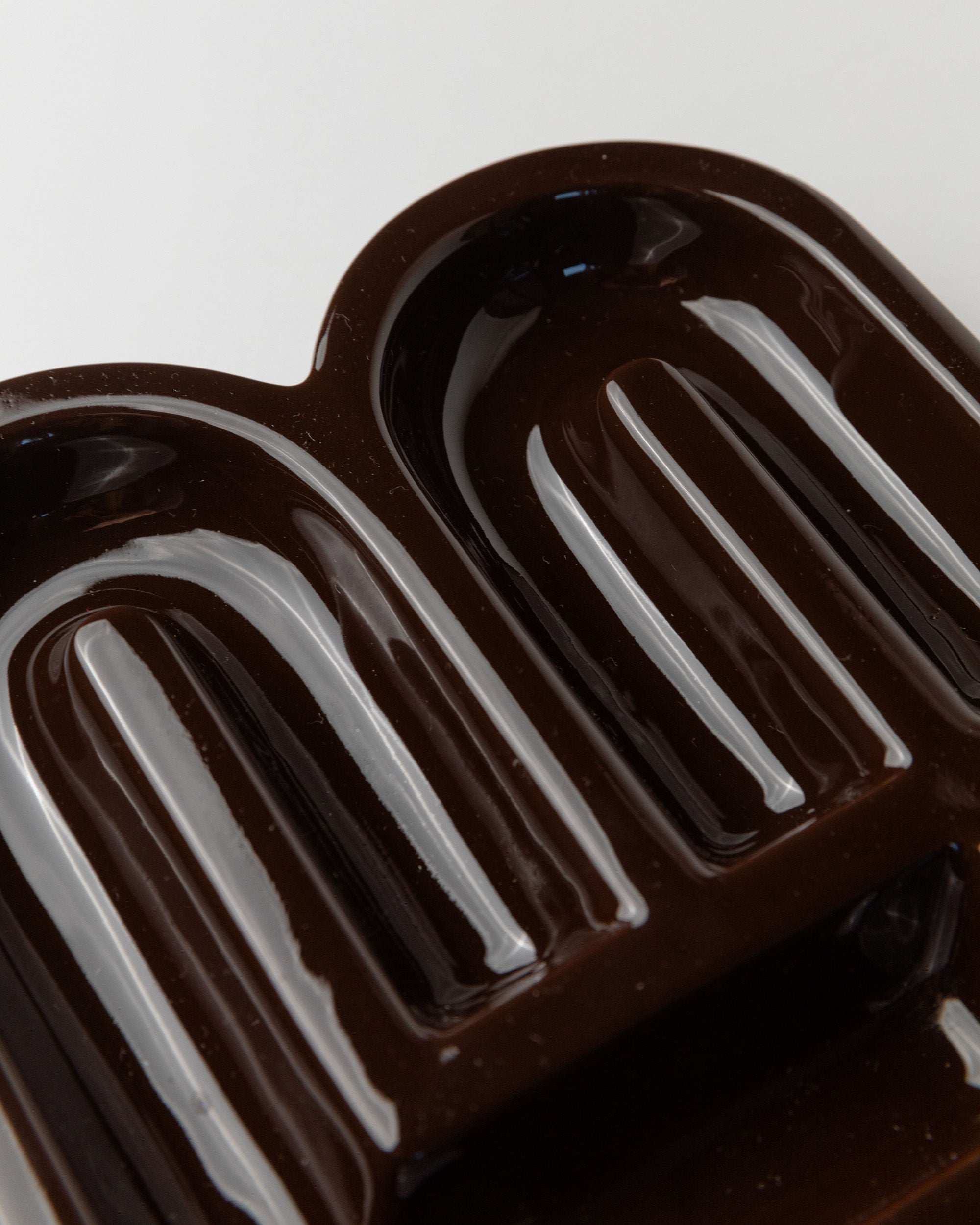 Brown Ceramic Ashtray, Italy 1960s