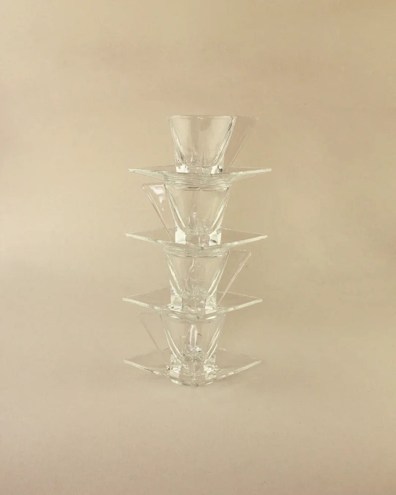  Handcrafted crystal espresso cups perfect for luxurious coffee experience