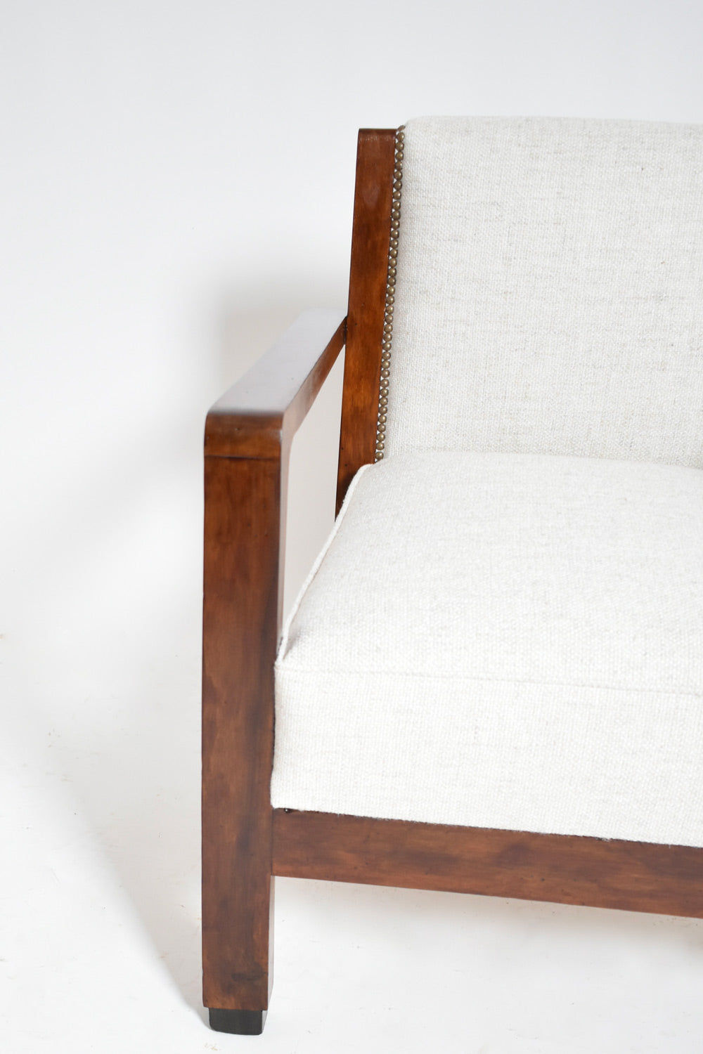 Pair of Amsterdam School Wooden Armchairs, 1930s