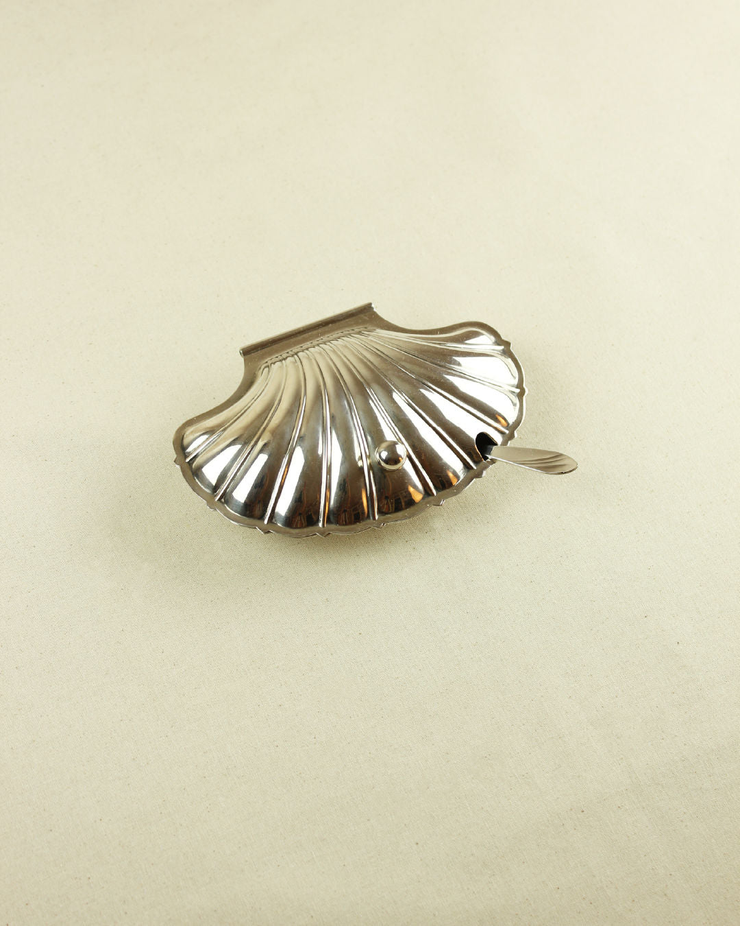Silver Shell-shaped Butter Dish