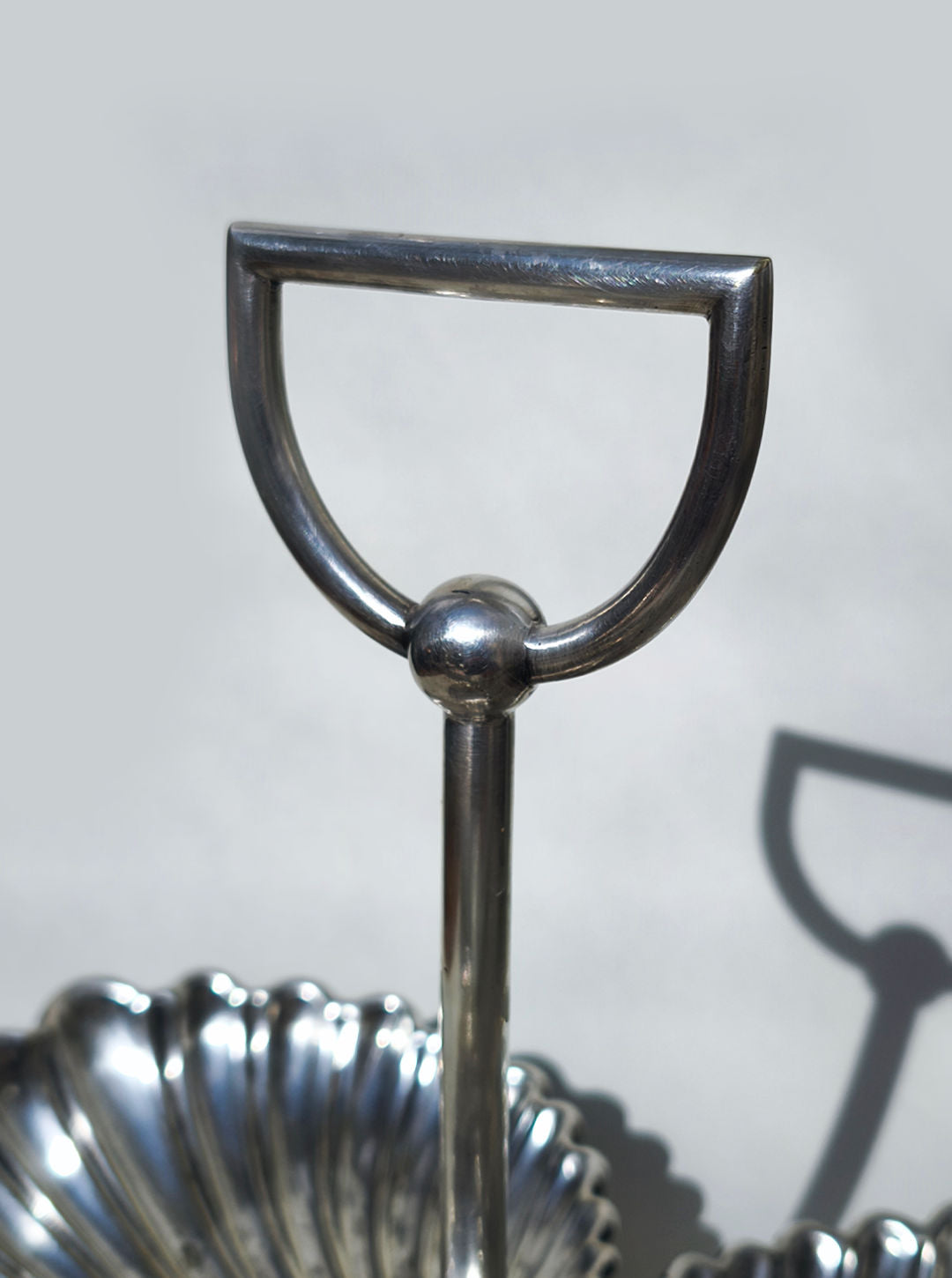Large Silver-plated Triple Tray