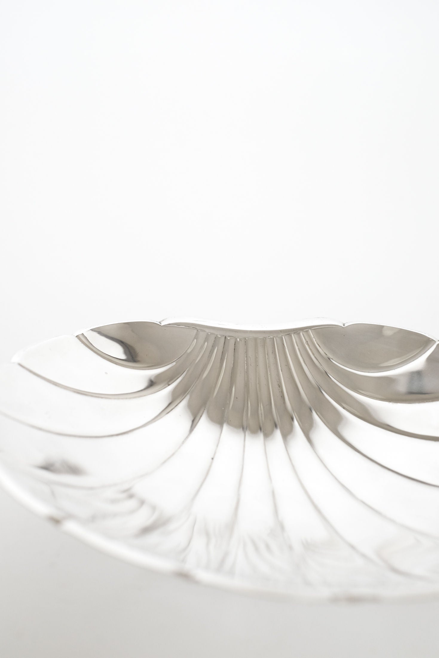 Large Silverplated Shell Dish