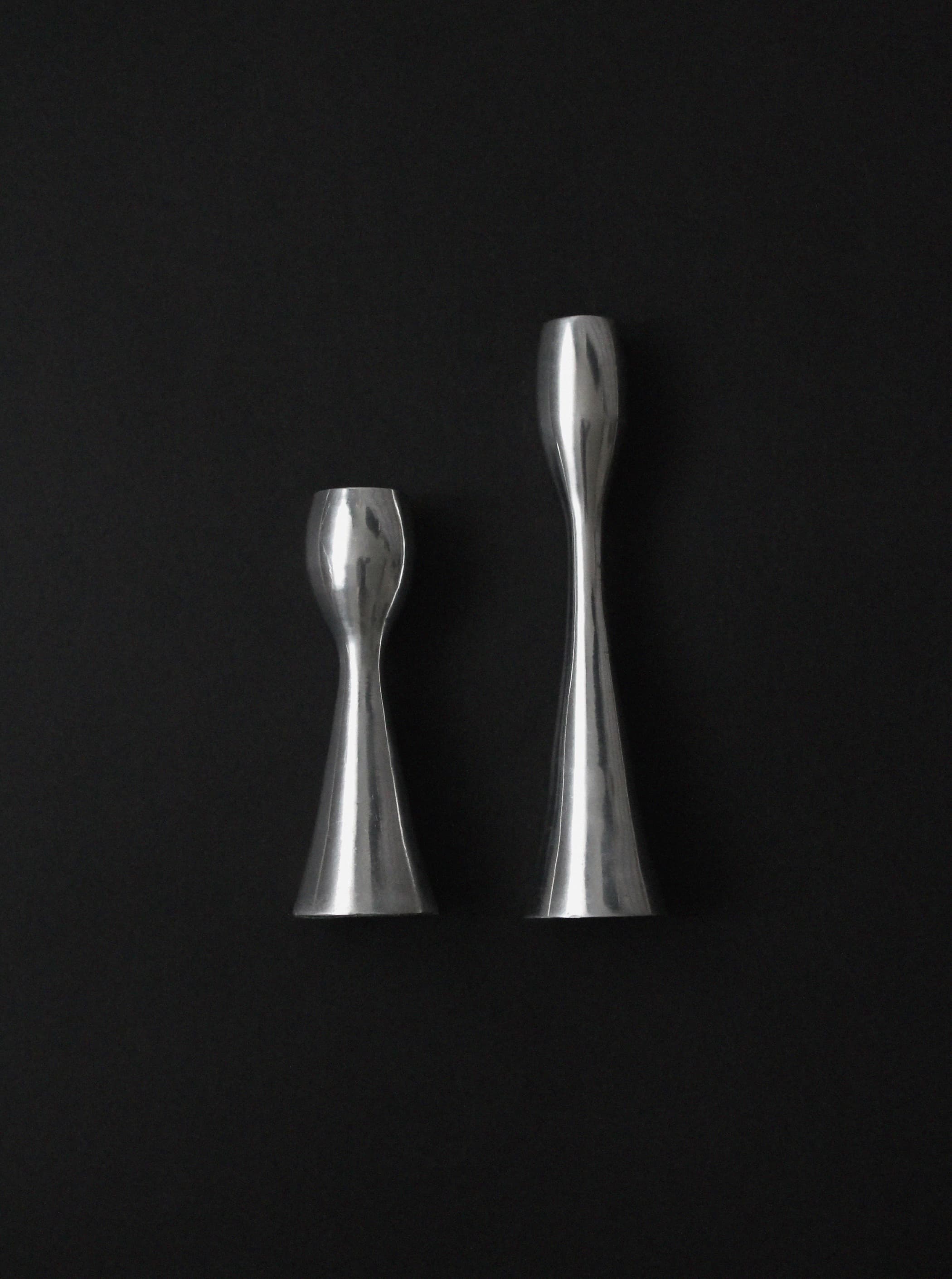 Polished Aluminum Candleholders