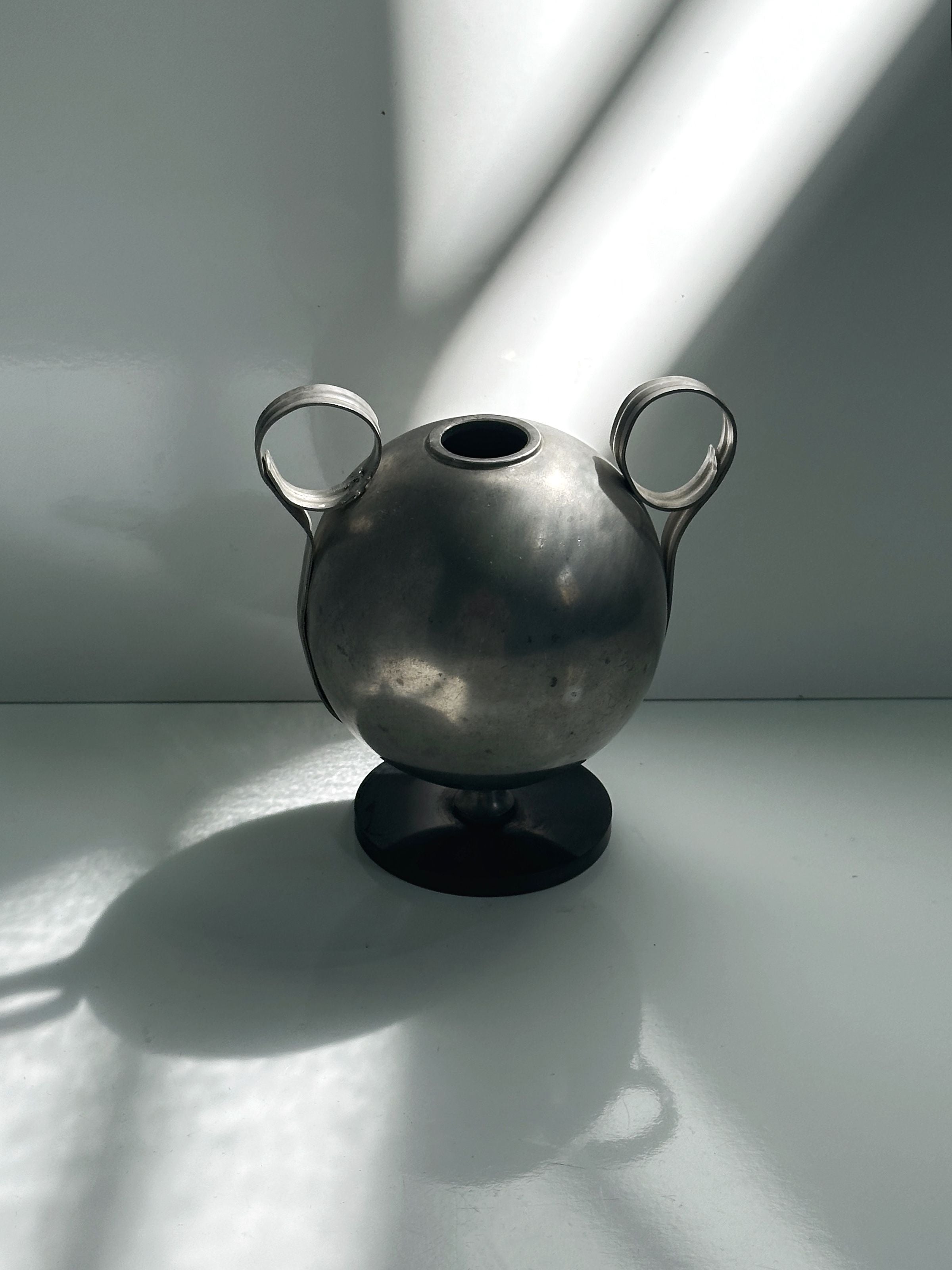 Swedish Art Deco Solifleur Tin Vase - 1930s