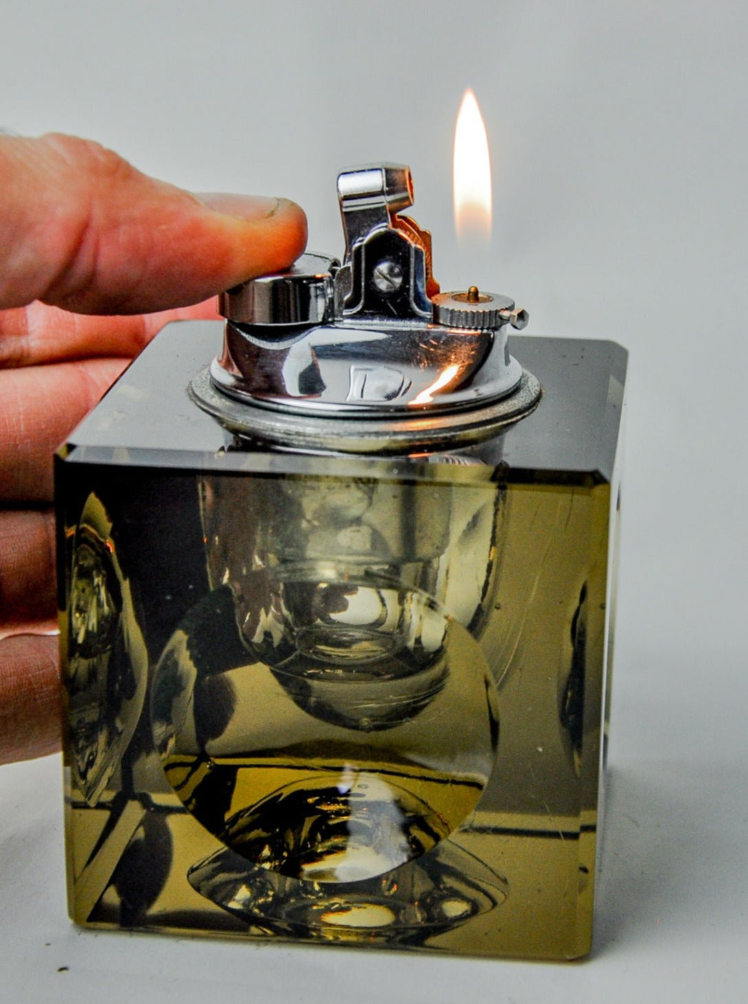 Ice Cube Lighter Antonio Imperatore Murano Glass