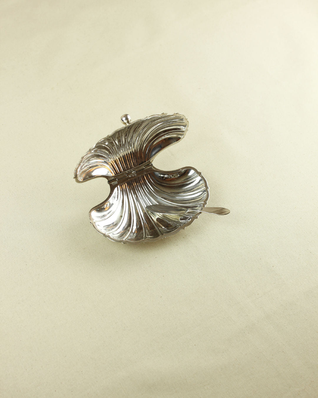 Silver Shell-shaped Butter Dish