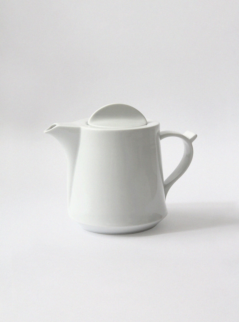 White Fürstenberg porcelain teapot with lid and spout