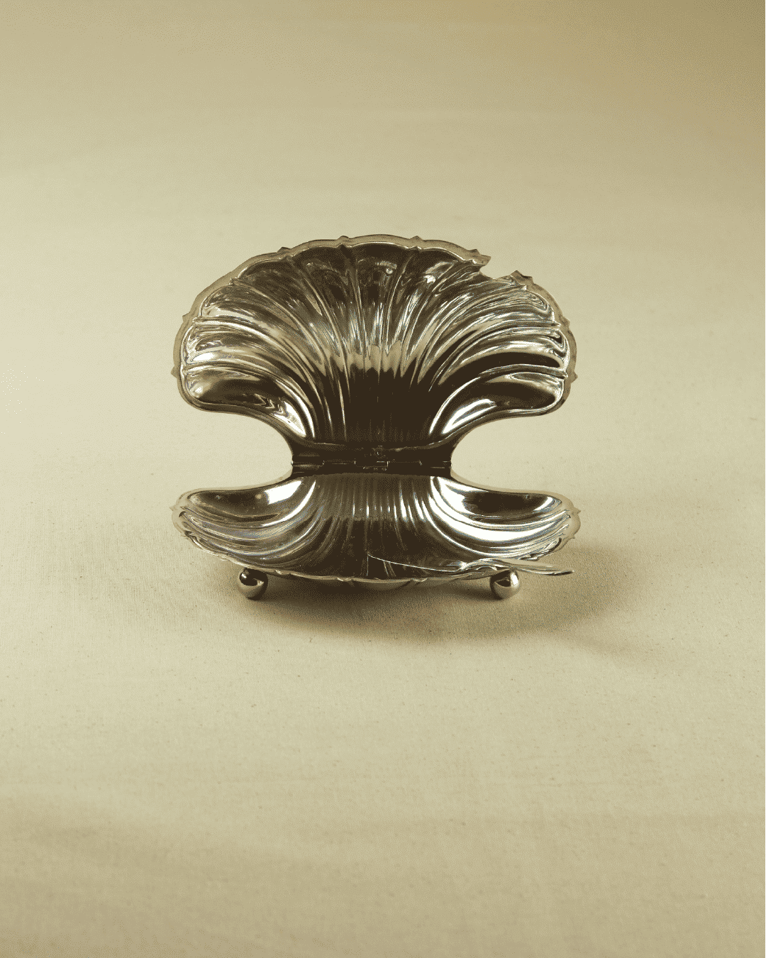 Silver Shell-shaped Butter Dish