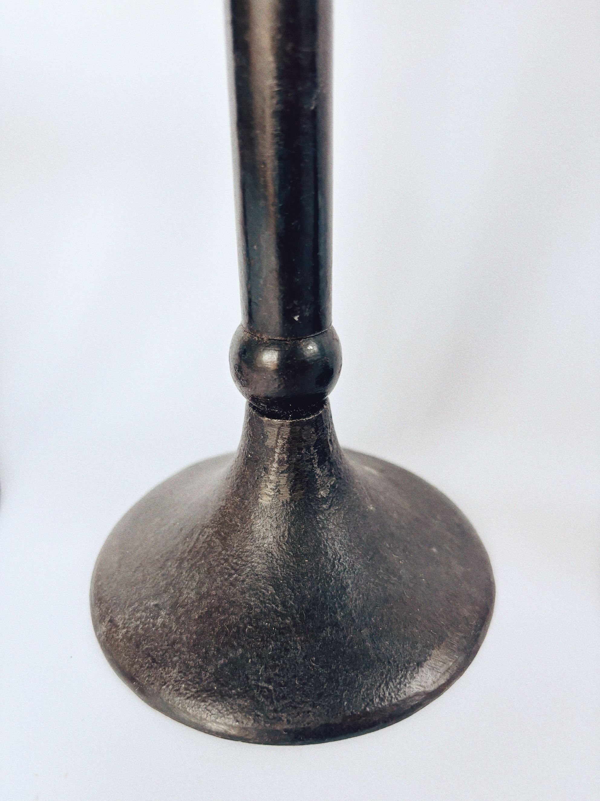 Set of 4 Cast Iron Candleholders