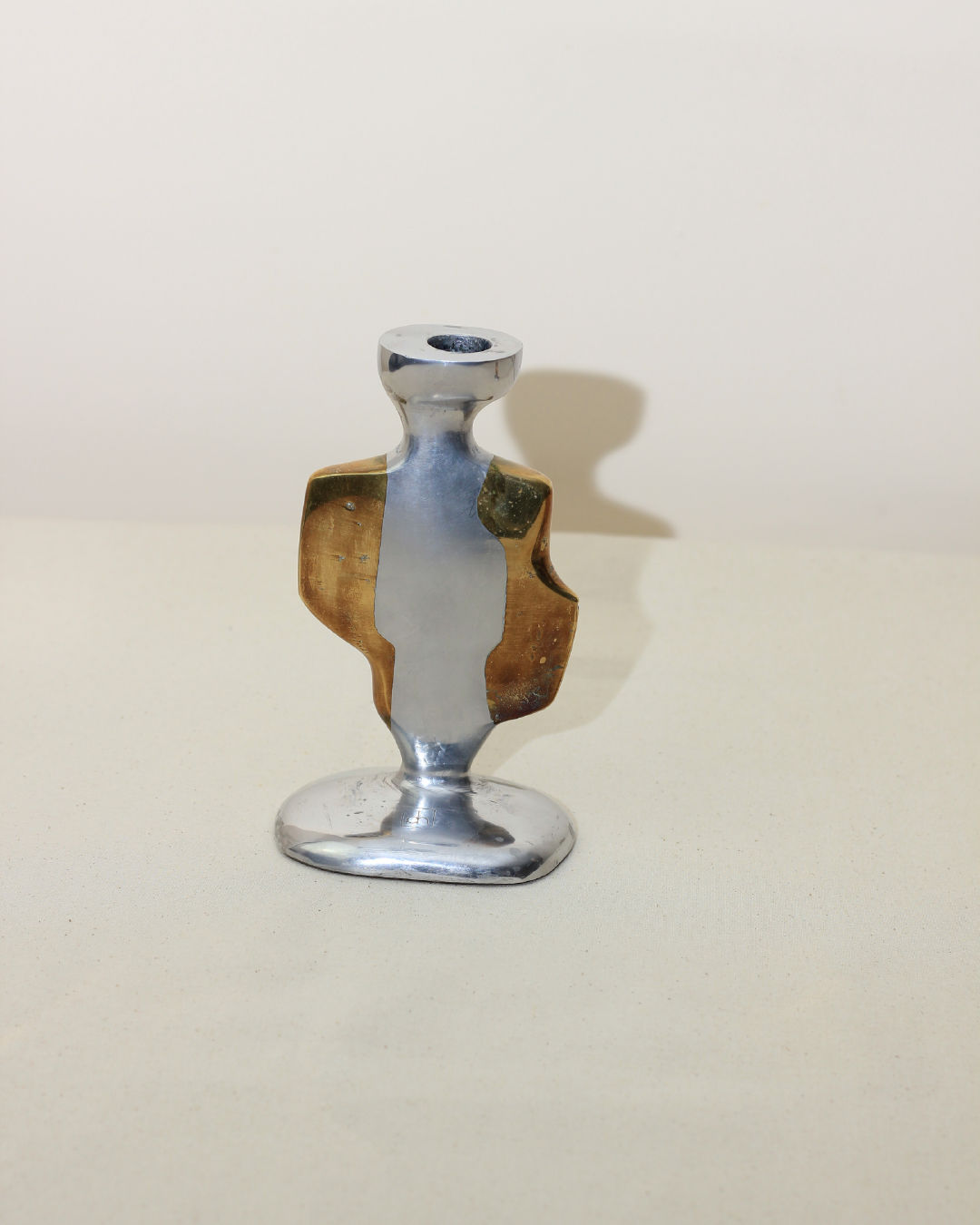 Pair of Brutalist Candleholders