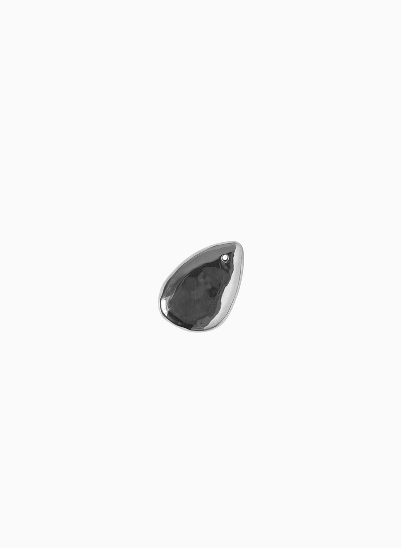 Sterling silver teardrop incense holder detail view