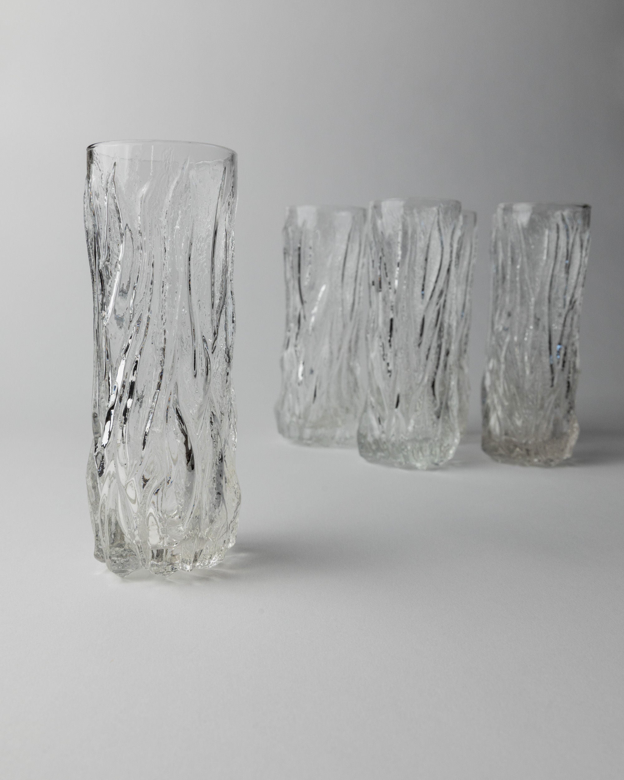 Set of 6 Drinking Glasses, Italy 1970s