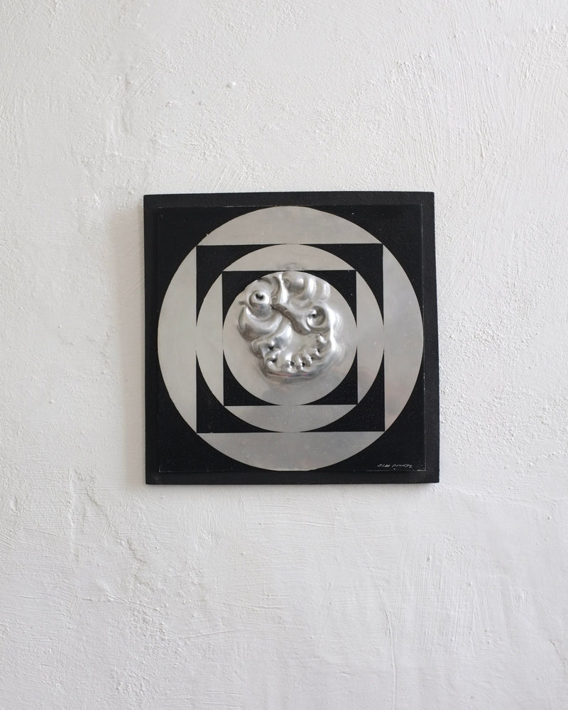 1974 Swedish wall sculpture with geometric patterns by Olle Blad