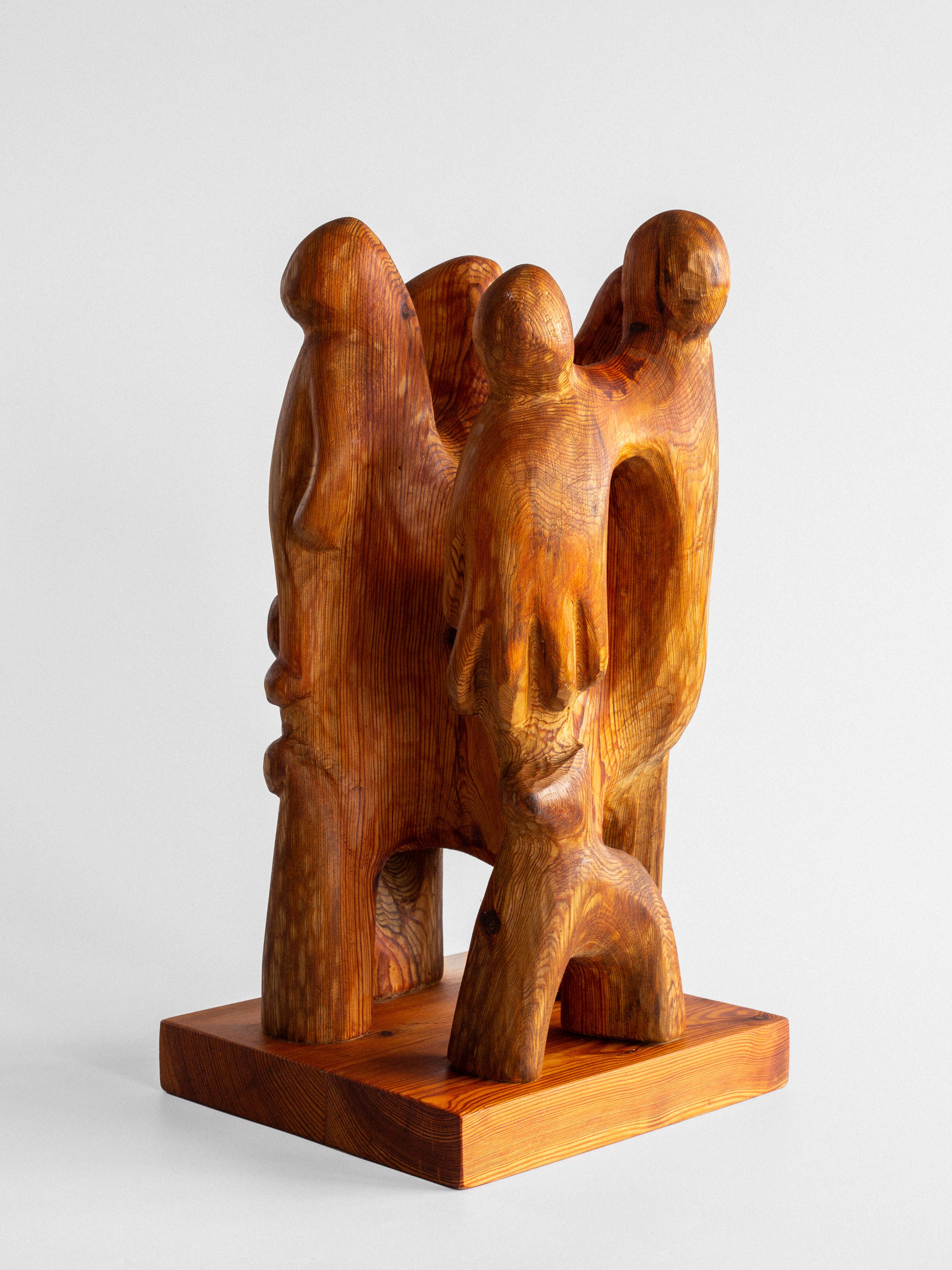 Large Wooden Sculpture by Jean-Maurice Steiner, 2007