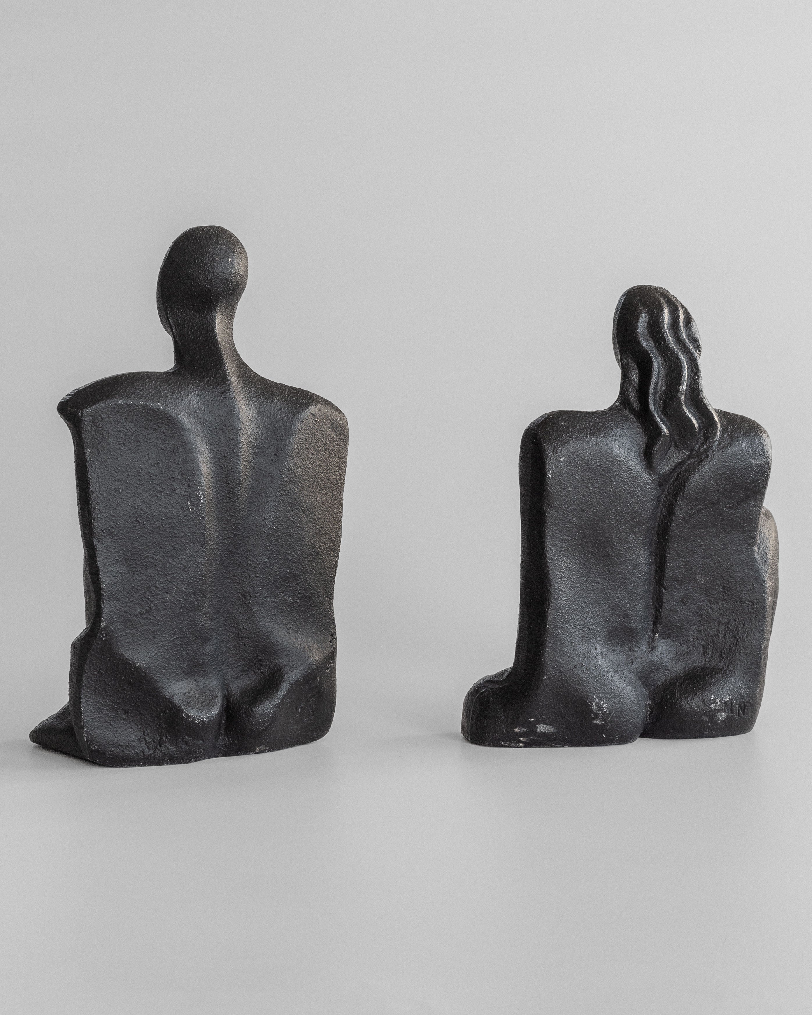 Male and Female Sculptures by Marita Norin