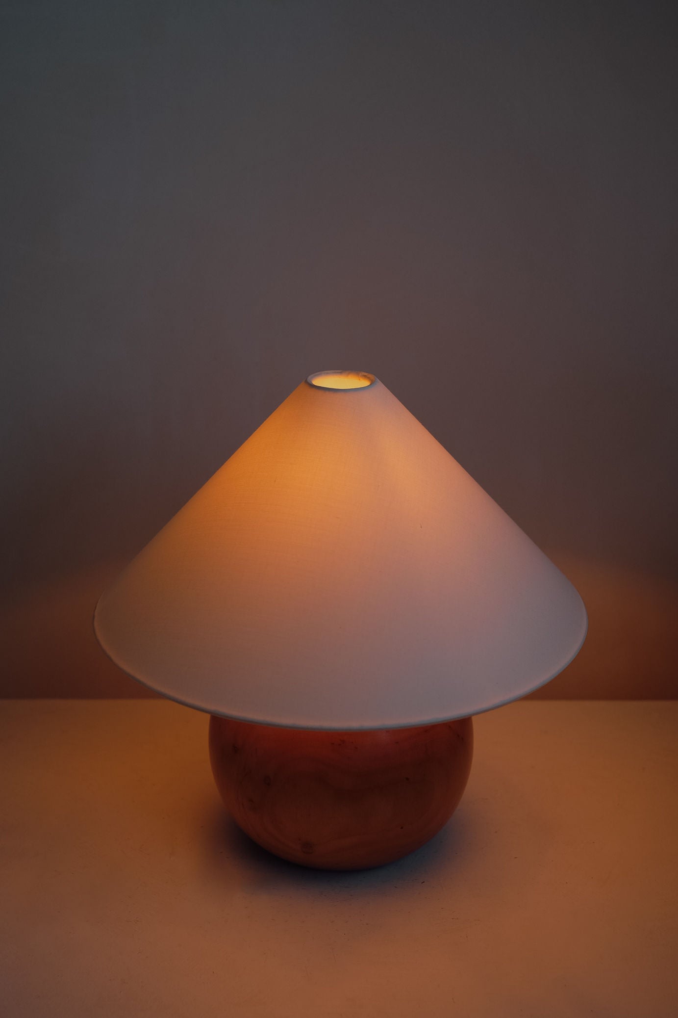 Wooden table lamp