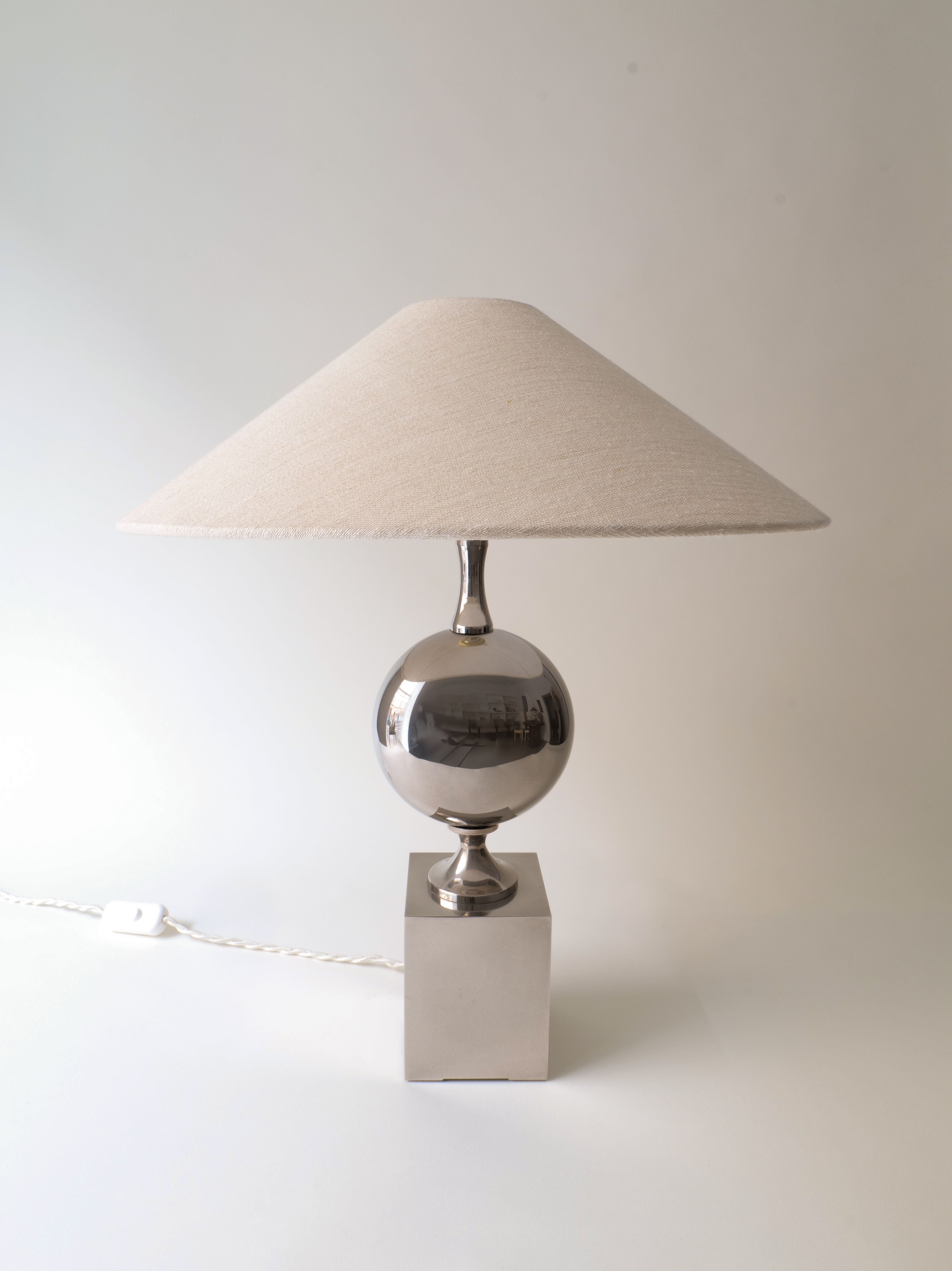 Barbier Chrome Table Lamp