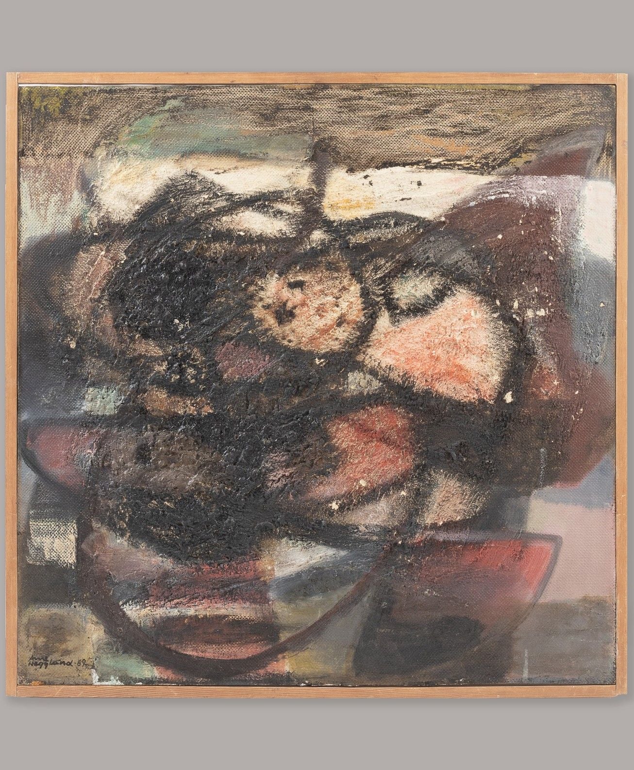 Still life, Oil on Panel, 1969