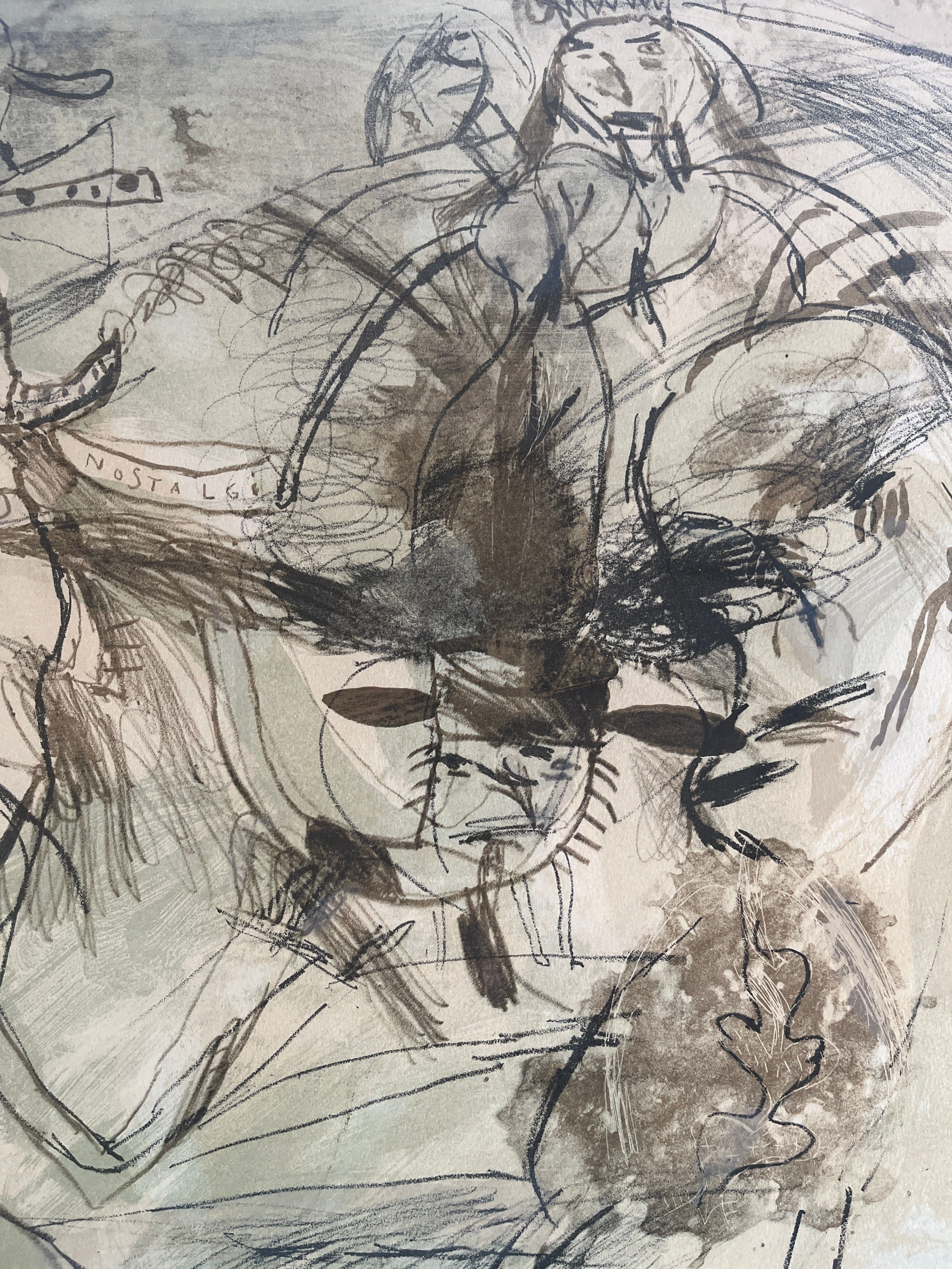 Signed Lithograph by Jacques Flechemuller