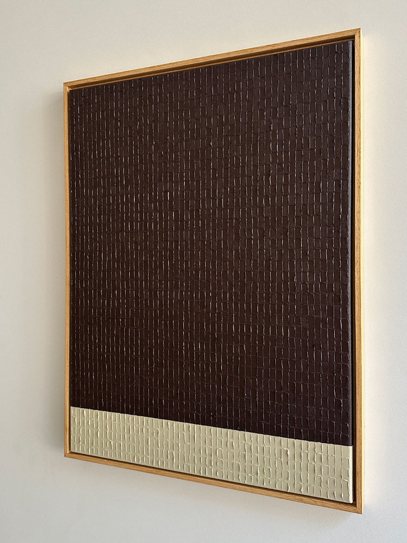 Burnt Titanium painting detail showing textured metallic surface