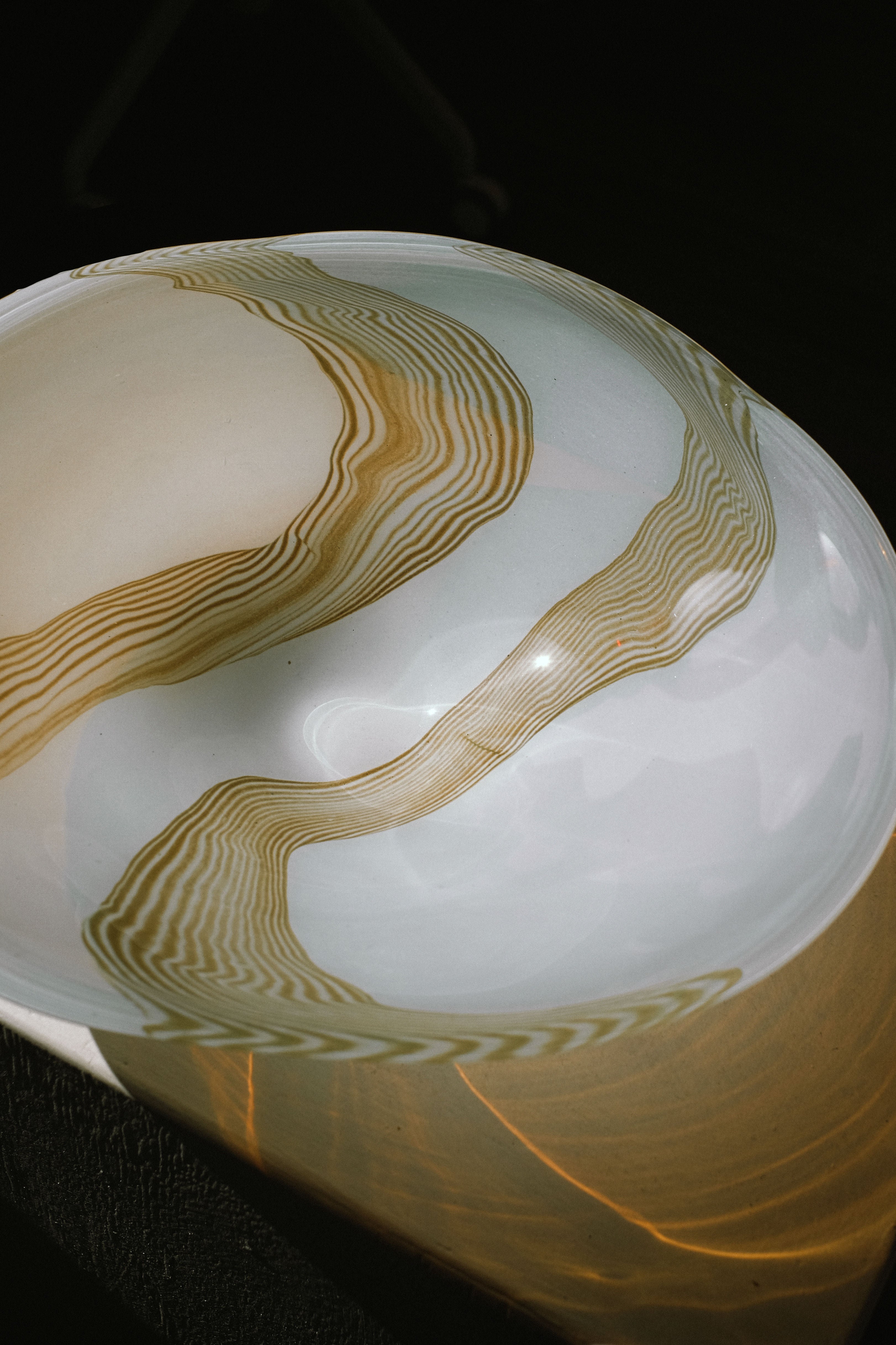 Large Blown Glass Bowl